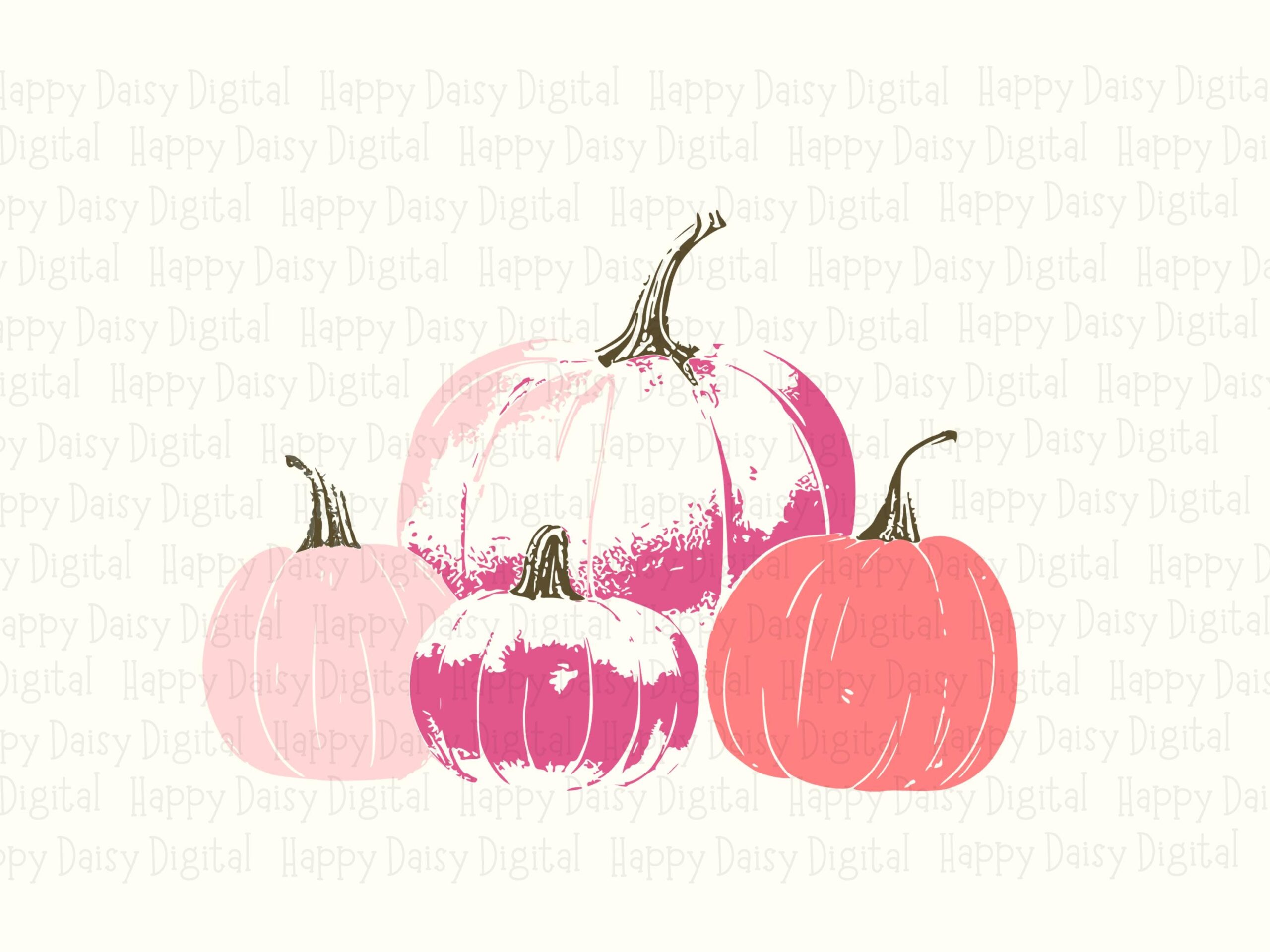 Pastel Pumpkin SVG PNG Pastel Pumpkin Design Fall Illustration Cricut Silhouette Canva Commercial Use POD - Image 2