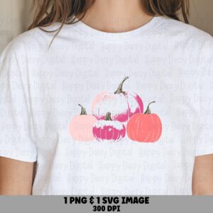 Pastel Pumpkin SVG PNG Pastel Pumpkin Design Fall Illustration Cricut Silhouette Canva Commercial Use POD