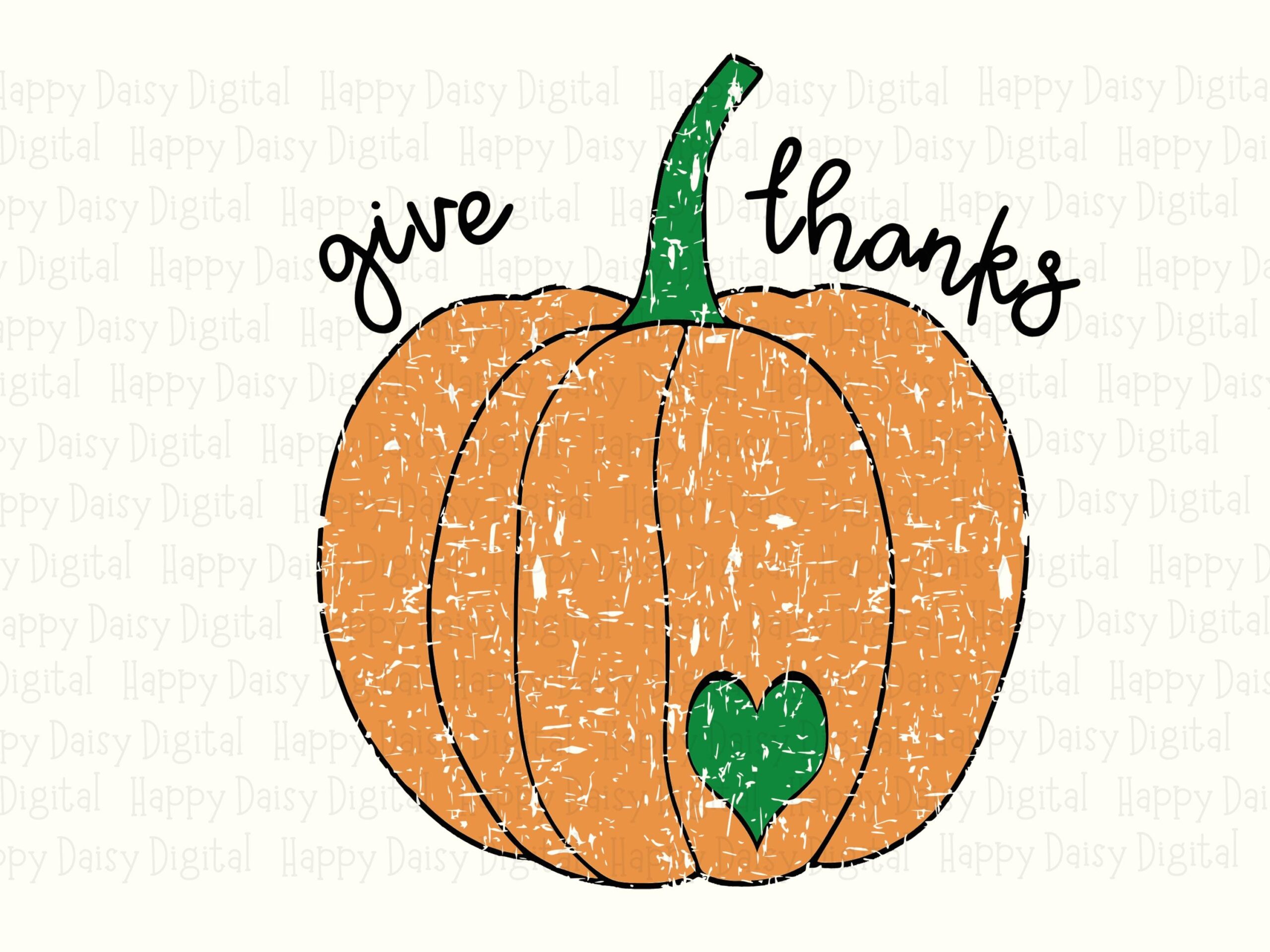 Give Thanks Pumpkin SVG PNG Give Thanks Design Glitter Pumpkin Cricut Silhouette Canva Commercial Use POD - Image 2