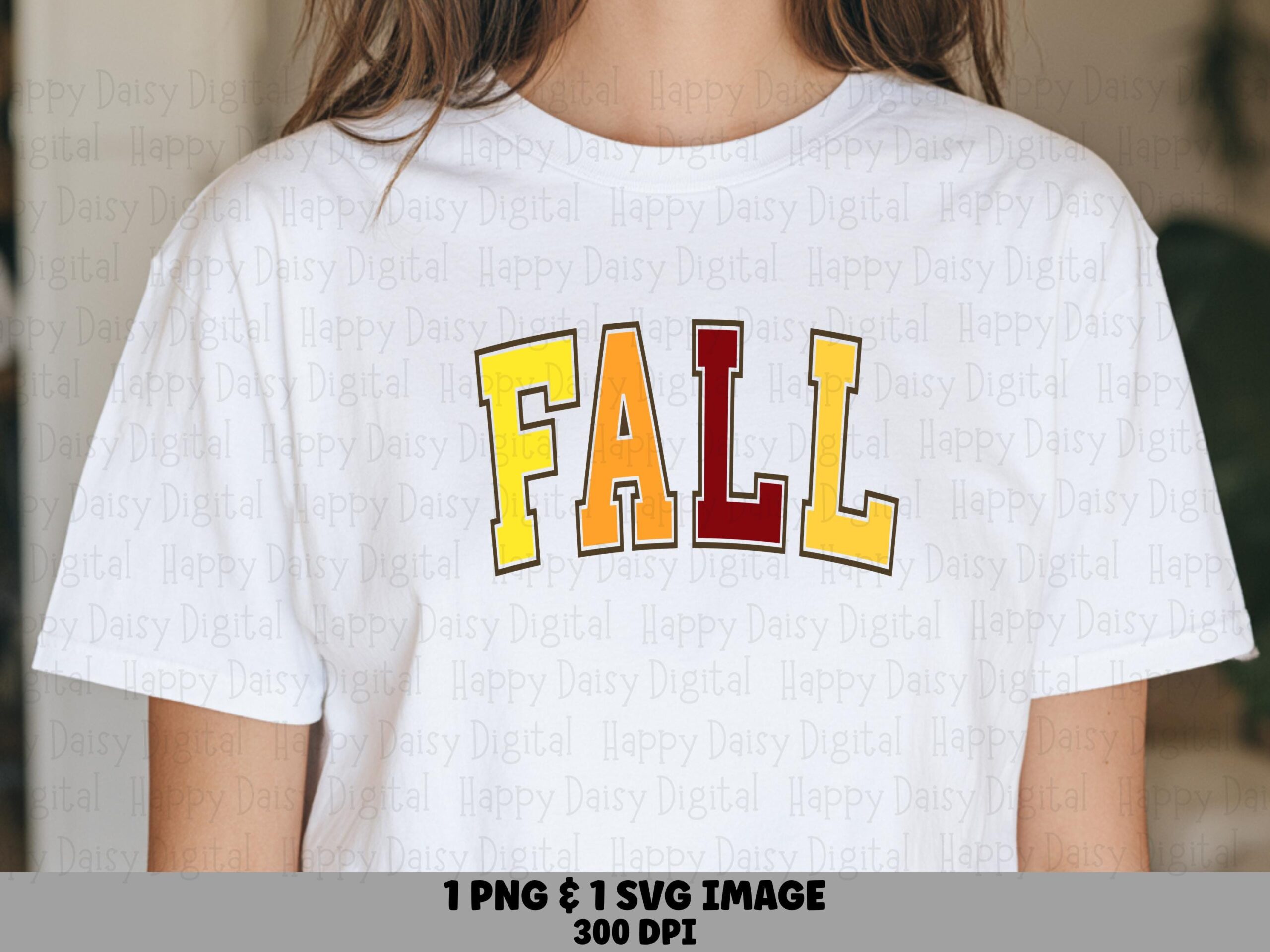 Fall SVG PNG Fall Bold Text Colorful Block Design Cricut Silhouette Canva Commercial Use POD