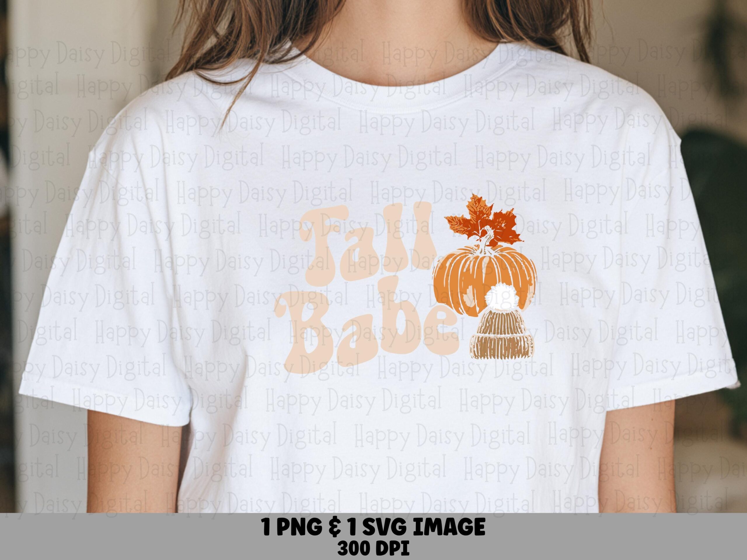 Fall Babe SVG PNG Fall Babe Design Pumpkin With Scarf Cricut Silhouette Canva Commercial Use POD