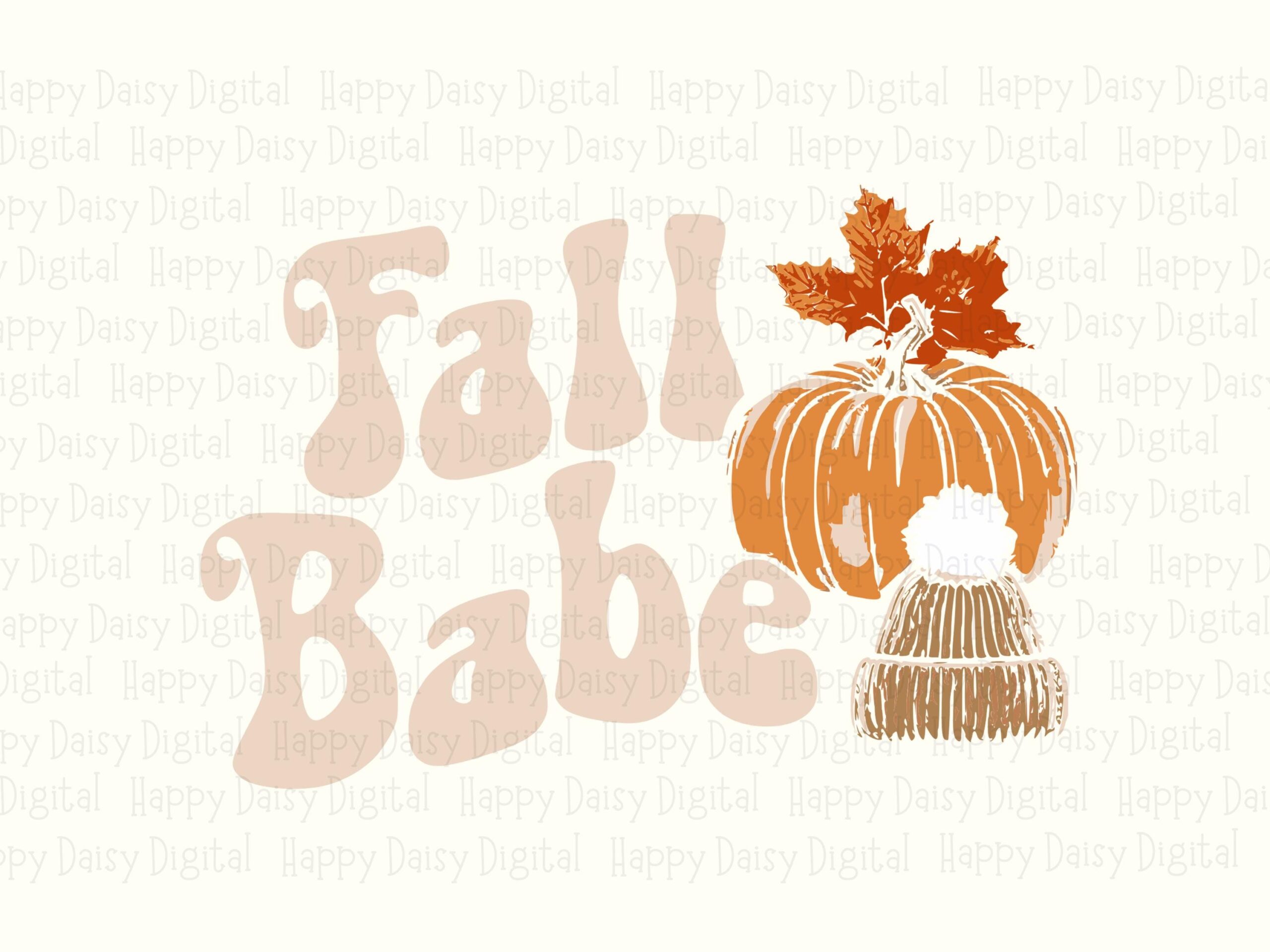 Fall Babe SVG PNG Fall Babe Design Pumpkin With Scarf Cricut Silhouette Canva Commercial Use POD - Image 2