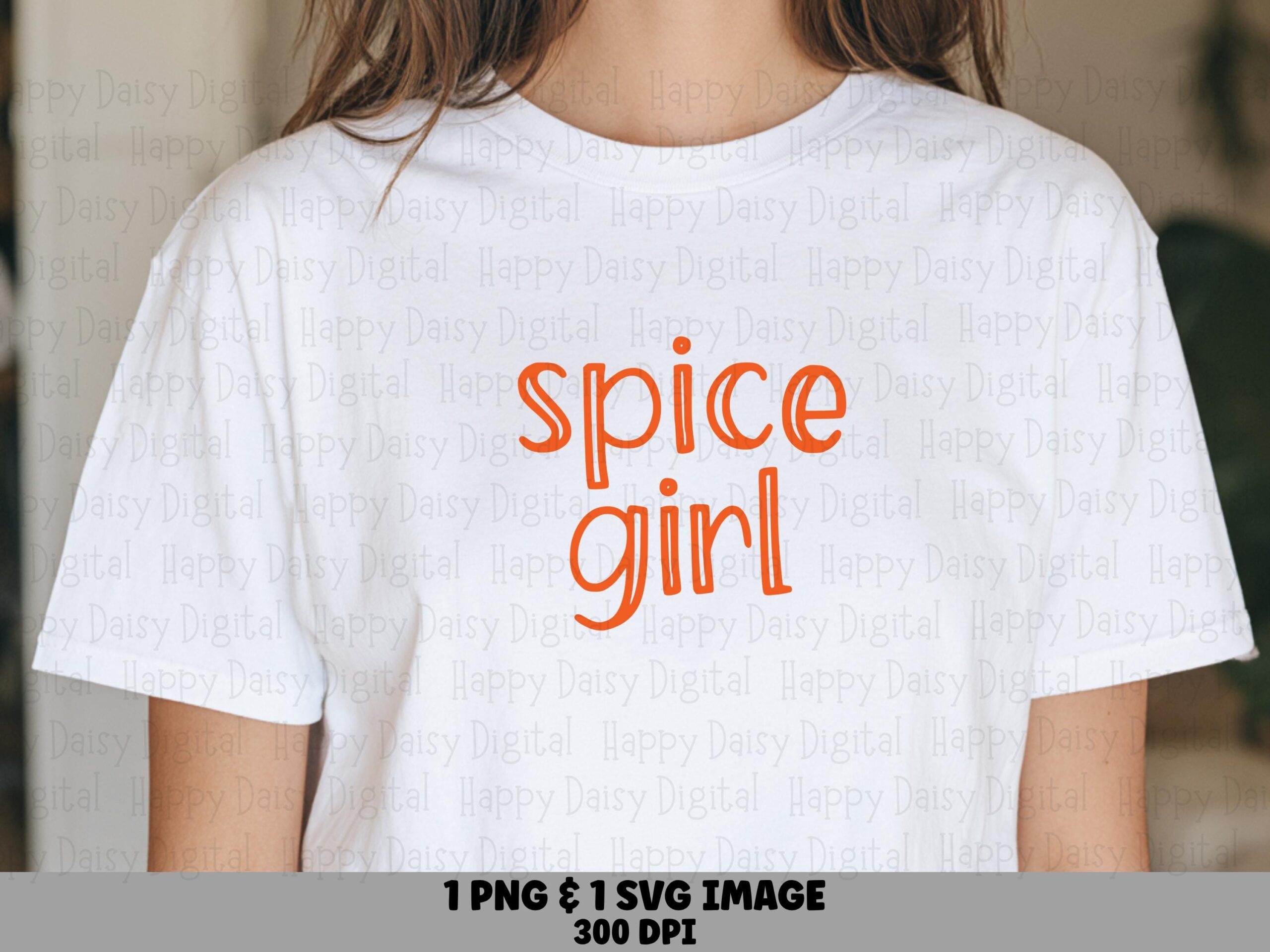 Spice Girl SVG PNG Spice Girl Design Script Text Cricut Silhouette Canva Commercial Use POD