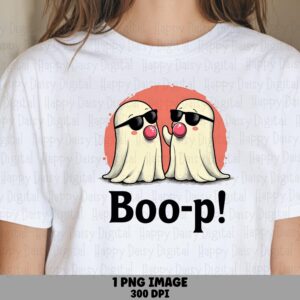 Boo-p PNG Boo-P Pun Design Sunglasses Ghosts Sublimation Design Commercial Use POD
