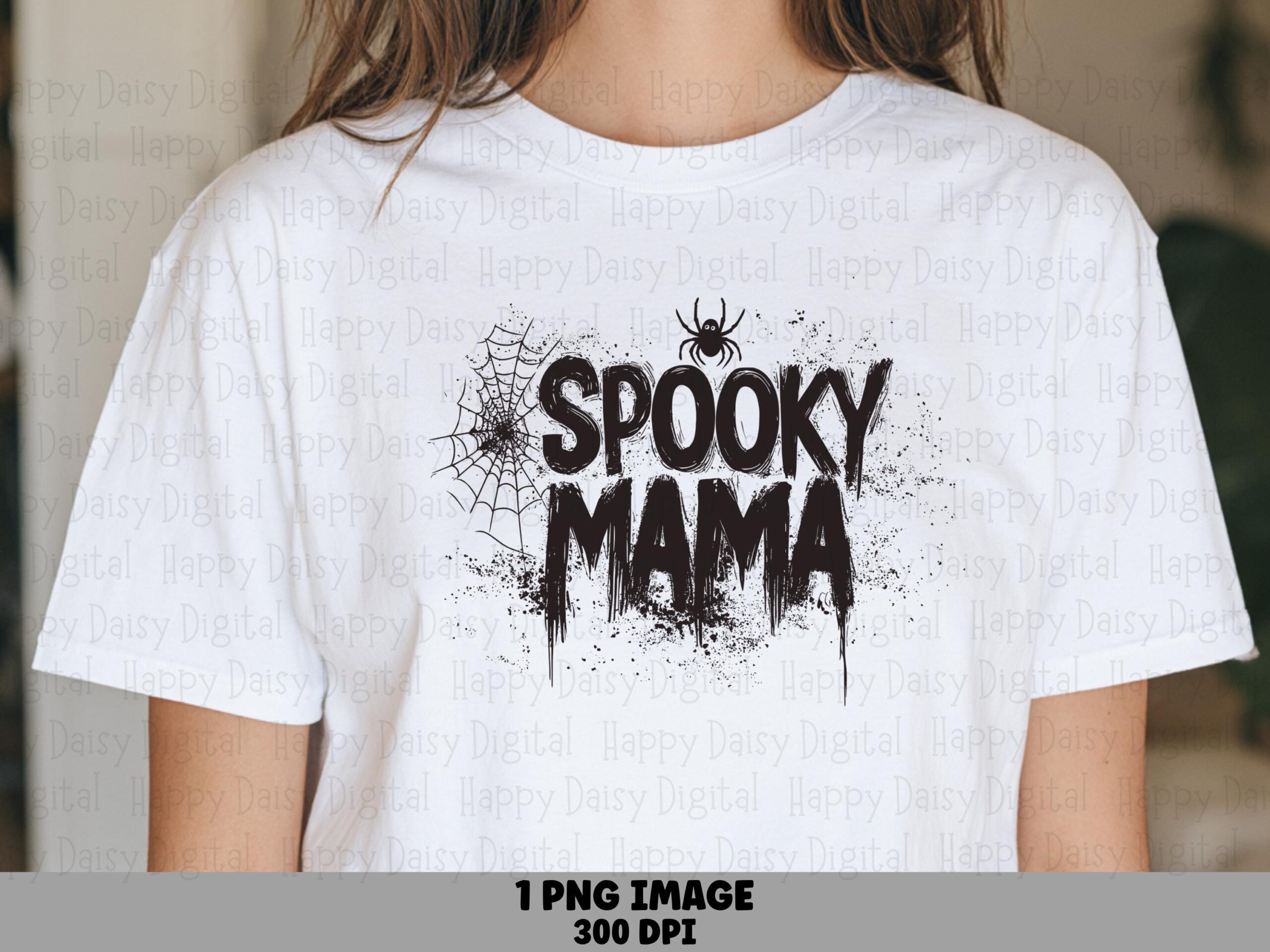 Spooky Mama PNG Spooky Mama Bold Design Bold Stacked Text Sublimation Design Commercial Use POD