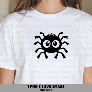 Spider Icon SVG PNG Spider Icon Design Simple Silhouette Cricut Silhouette Canva Commercial Use POD