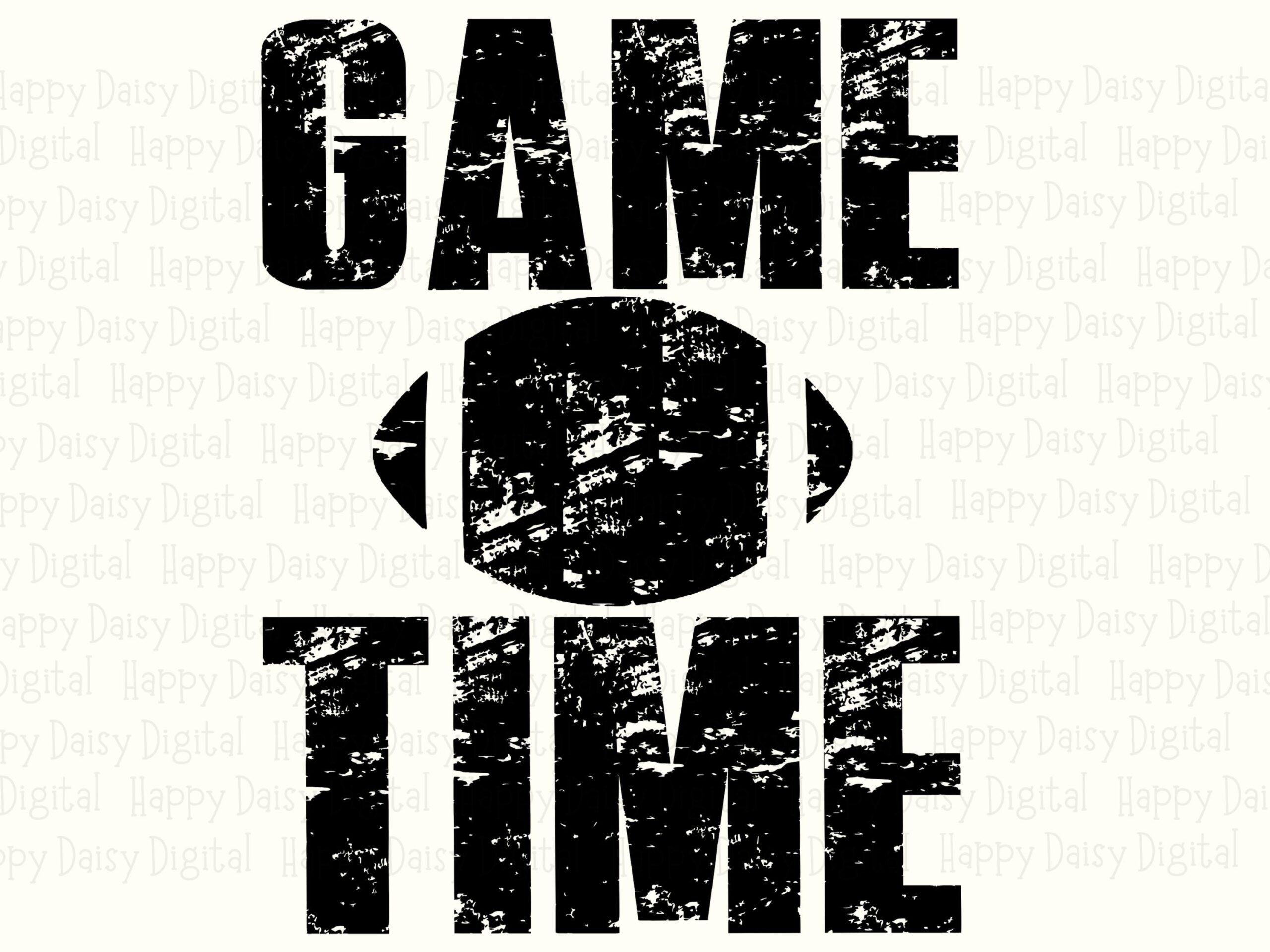 Game Time SVG PNG Game Time Design Football Icon Design Cricut Silhouette Canva Commercial Use POD - Image 2