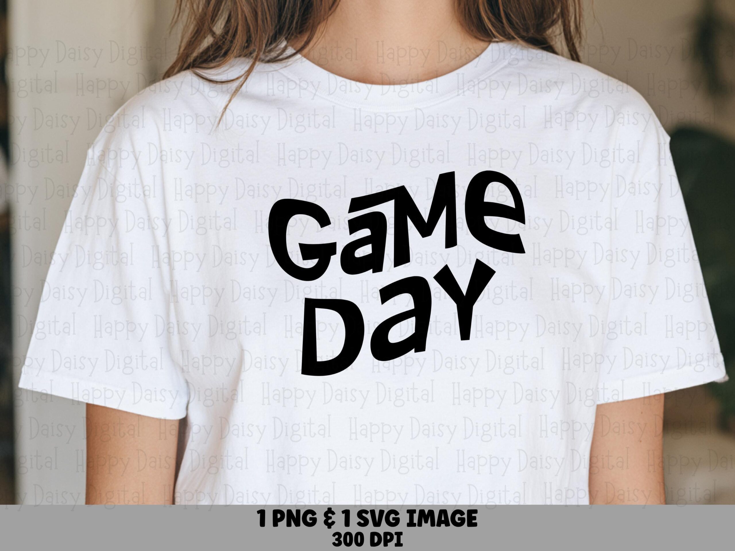 Game Day SVG PNG Game Day Cursive Design Script Text Design Cricut Silhouette Canva Commercial Use POD