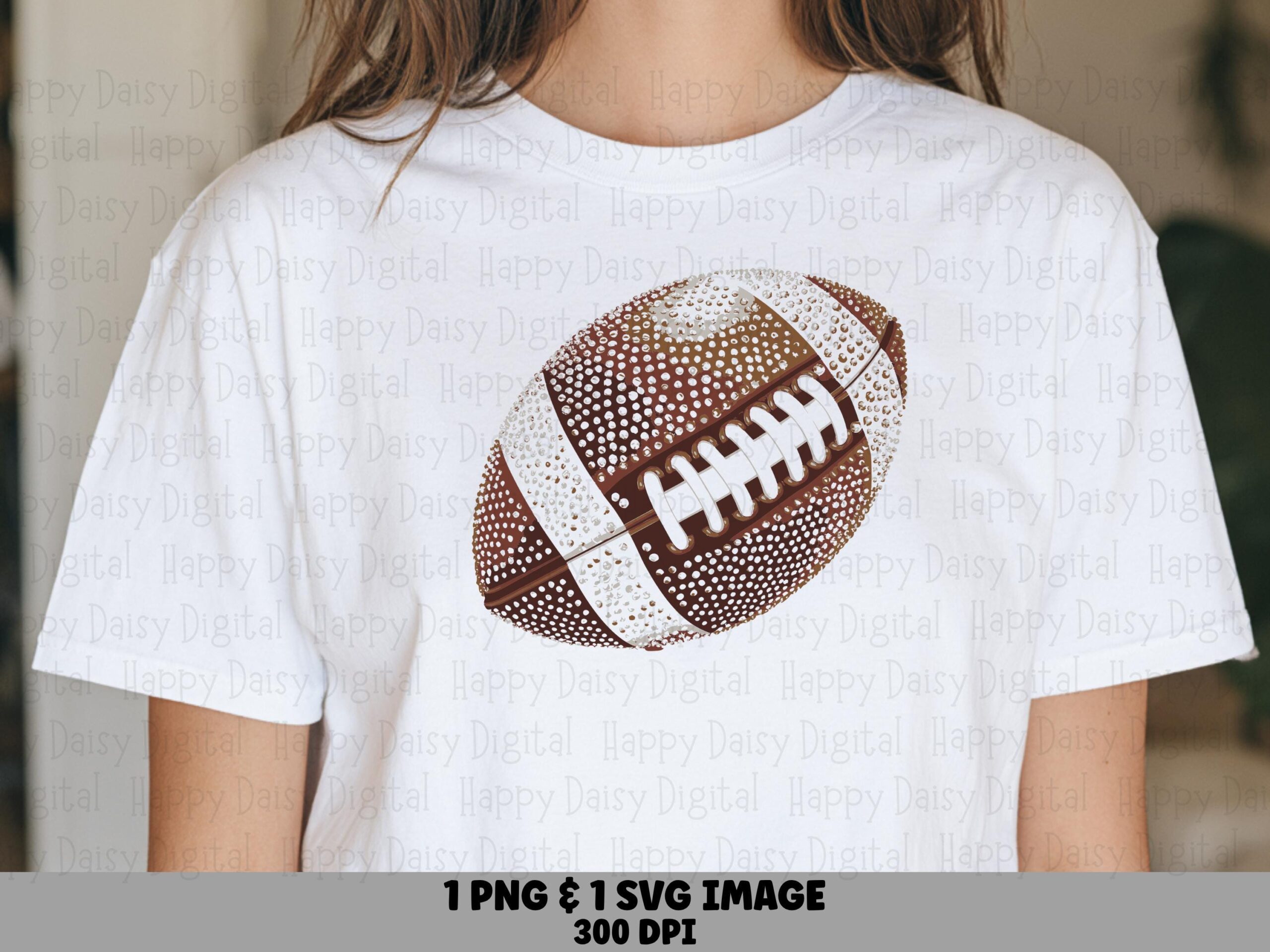 Football Illustration SVG PNG Football Illustration Design Detailed Ball Illustration Cricut Silhouette Canva Commercial Use POD