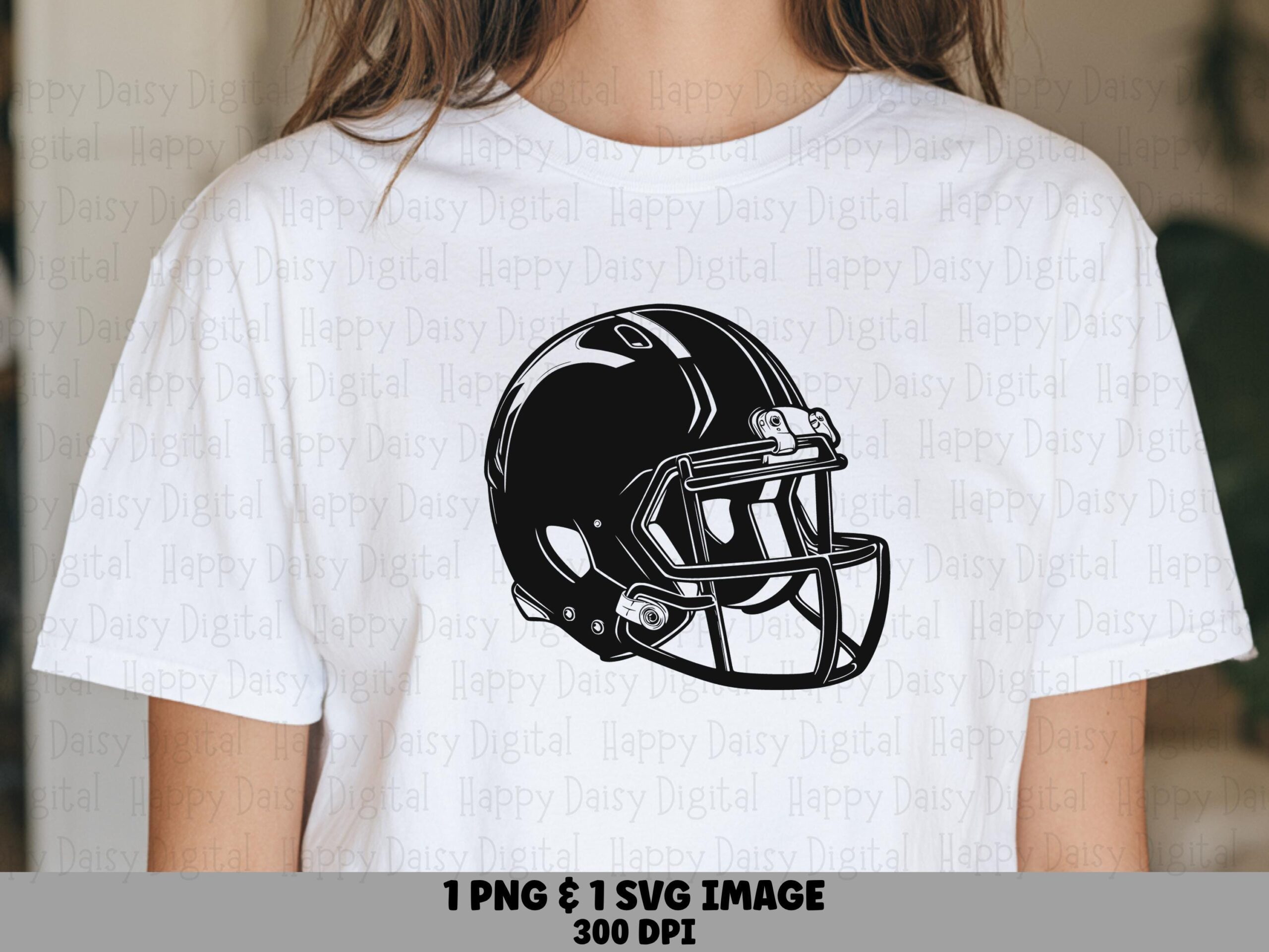 Football Helmet SVG PNG Black Helmet Illustration Line Art Helmet Design Cricut Silhouette Canva Commercial Use POD