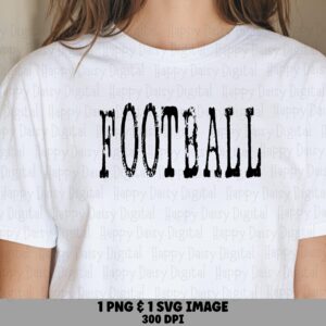 Football SVG PNG Football Varsity Design Arched Text Design Cricut Silhouette Canva Commercial Use POD