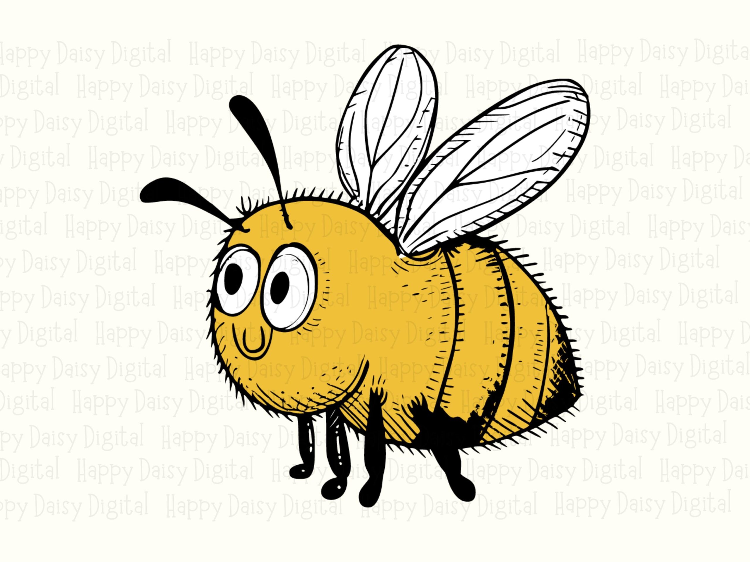 Seuss Style Bee PNG SVG | Sublimation Commercial Use POD - Image 2