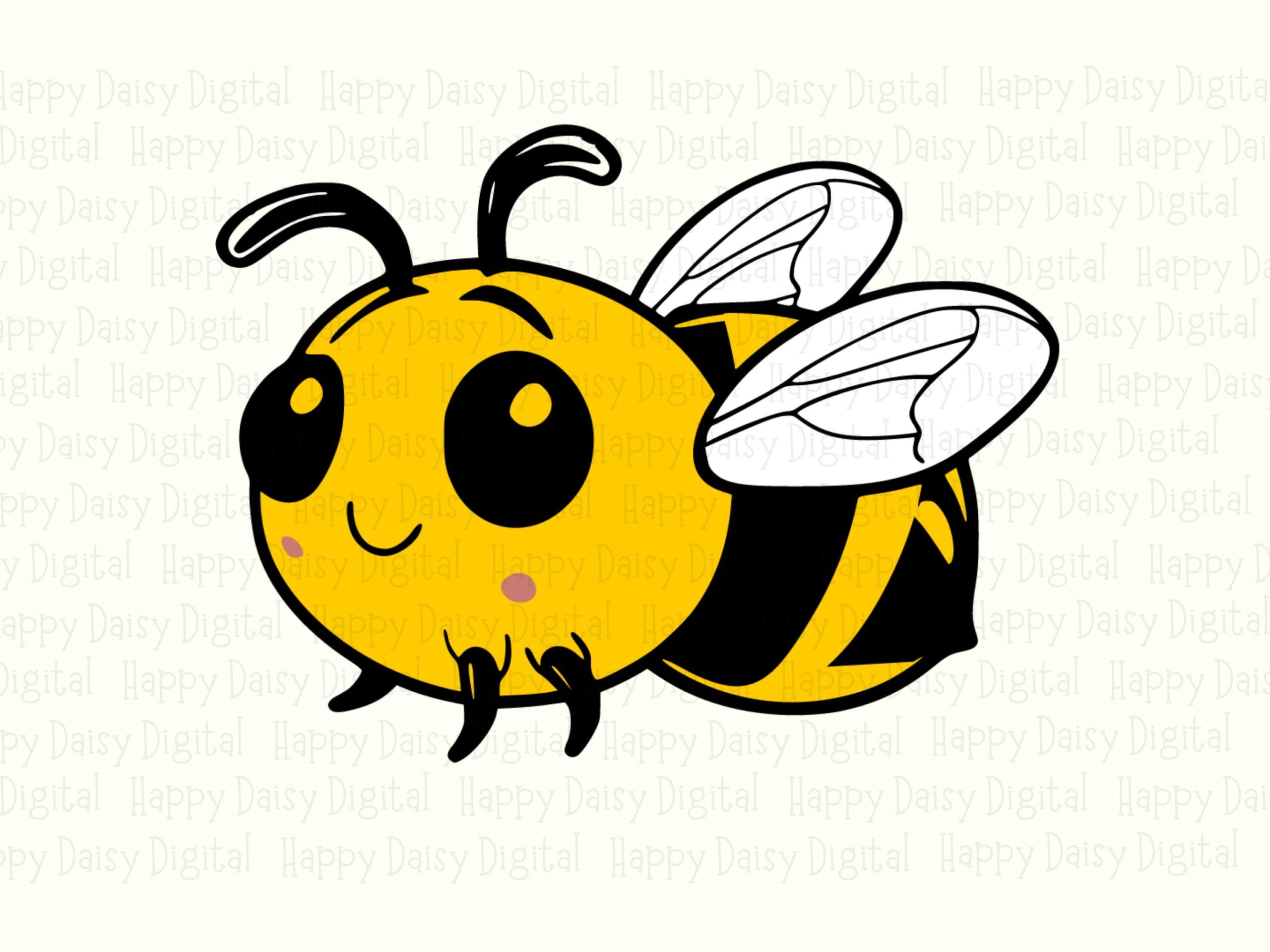 Floating Chibi Bee PNG SVG | Sublimation Commercial Use POD - Image 2