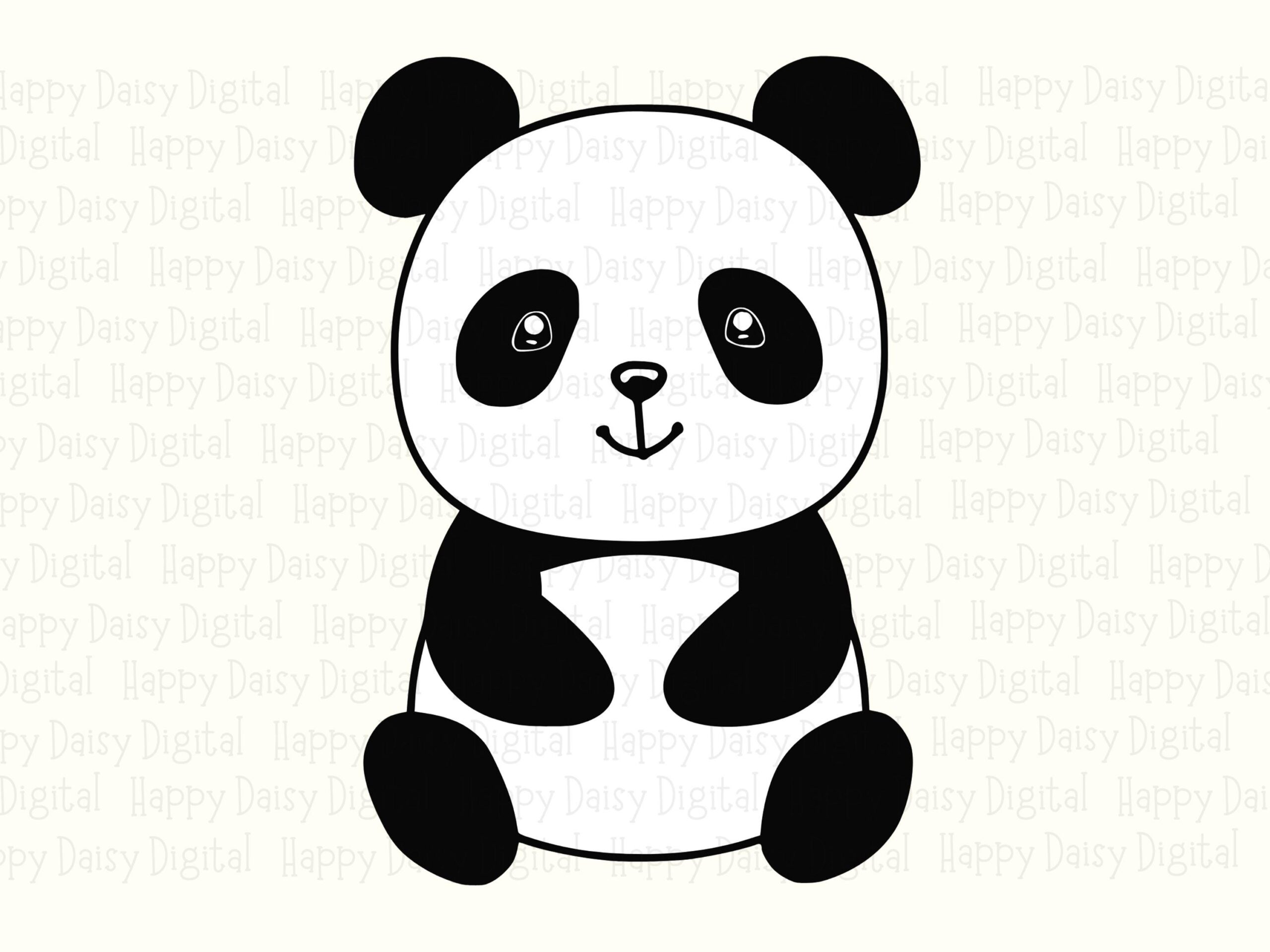 Sitting Panda Full Body PNG SVG | Sublimation Commercial Use POD - Image 2