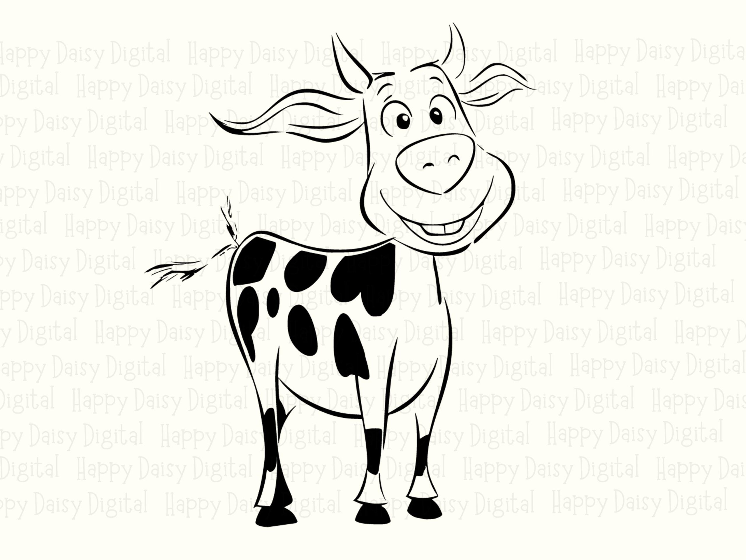 Cartoon Spotted Cow PNG SVG | Sublimation Commercial Use POD - Image 2