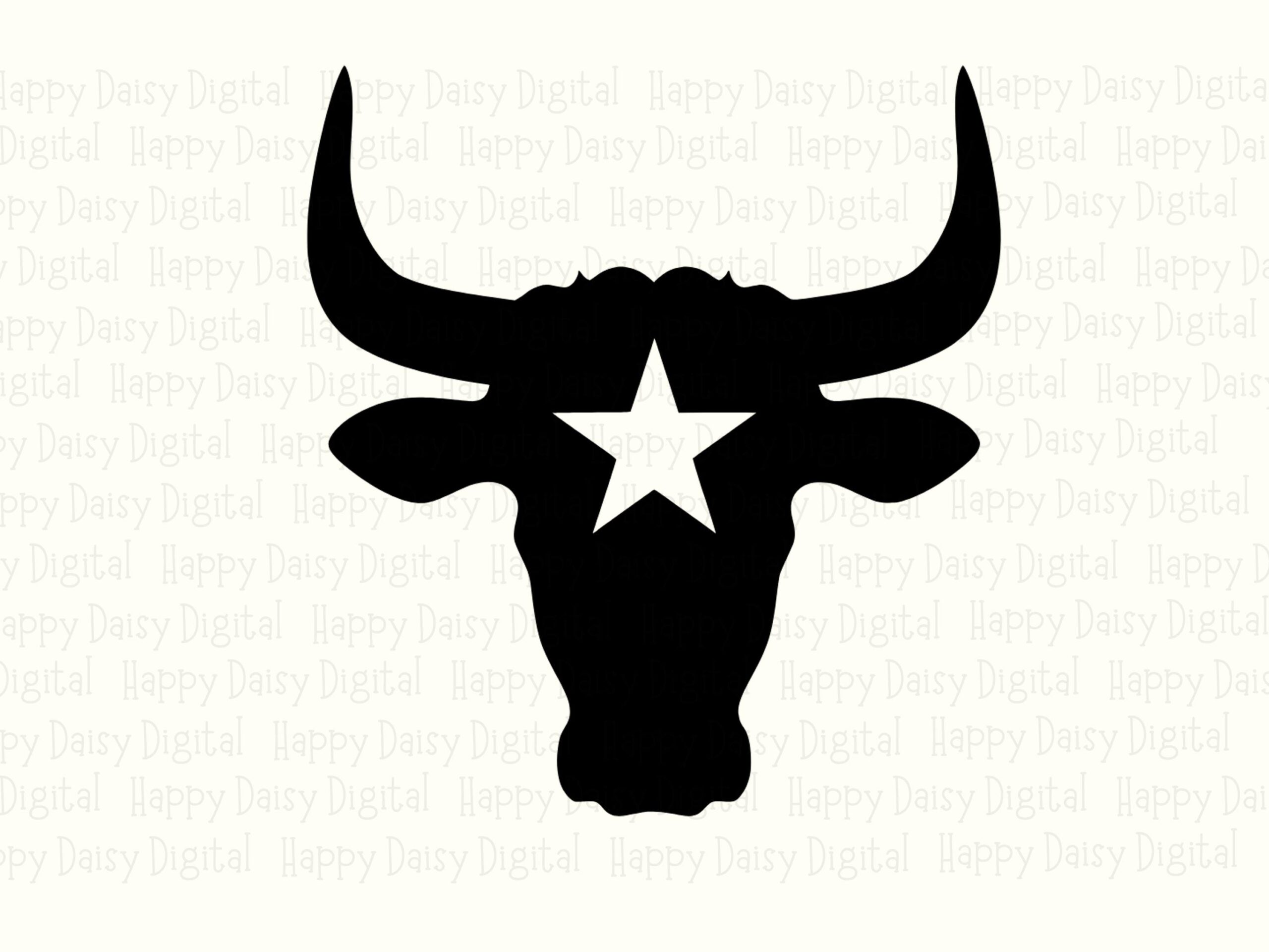 Star Bull Silhouette PNG SVG | Sublimation Commercial Use POD - Image 2
