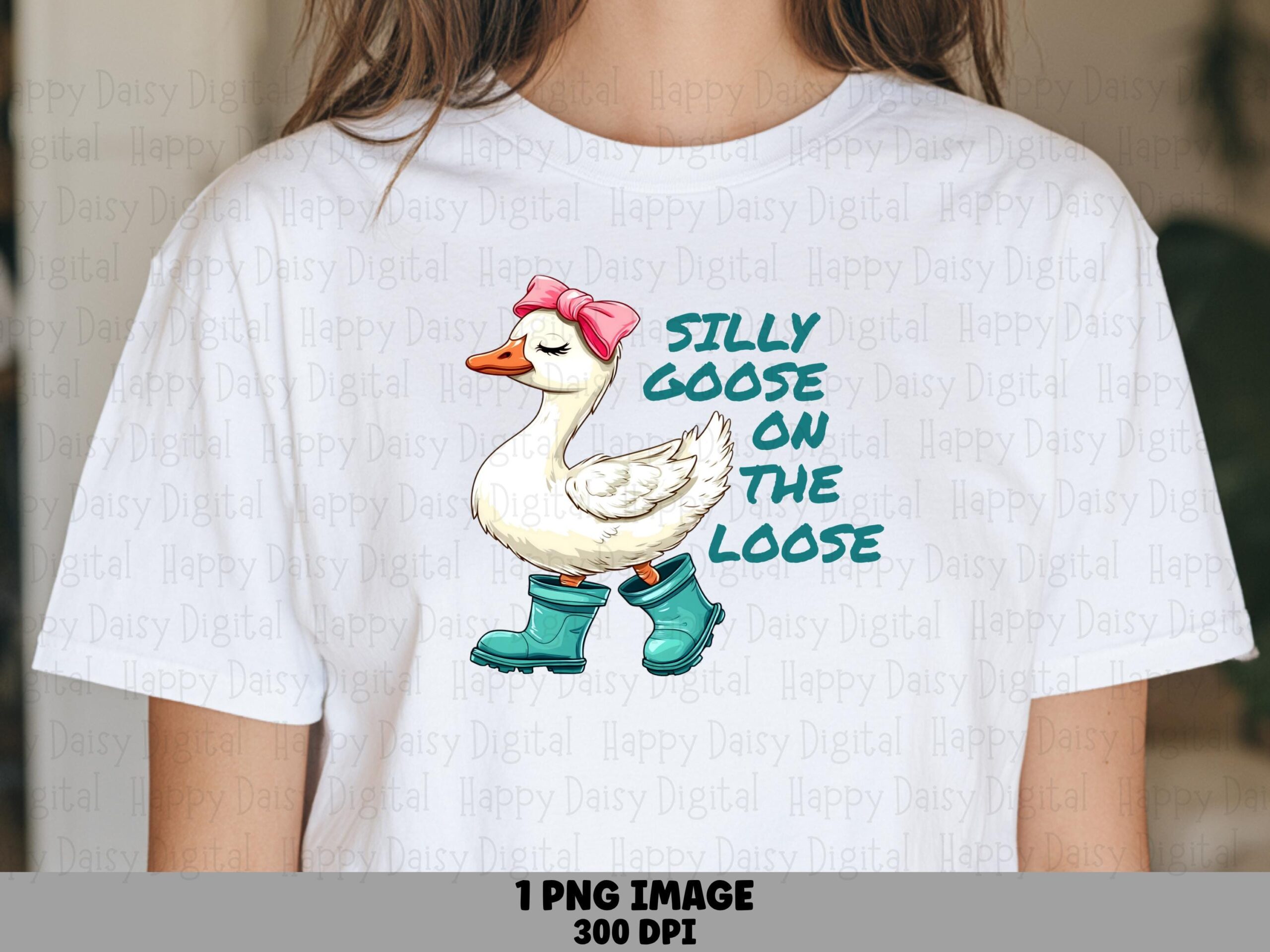 Silly Goose PNG, Cute Clipart For Sublimation | 300 DPI, Transparent Background | Commercial Use