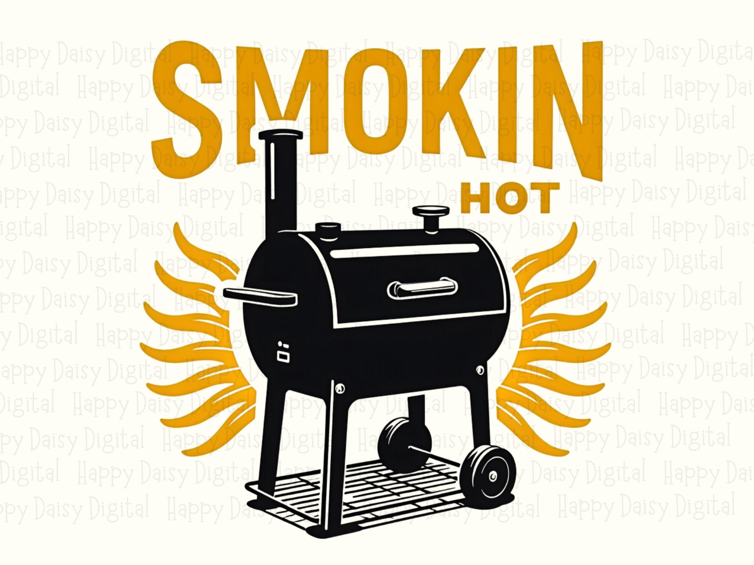 Smokin Hot Png, Grill Flame Clipart | Sublimation Commercial Use, 300 DPI - Transparent Background - Image 2