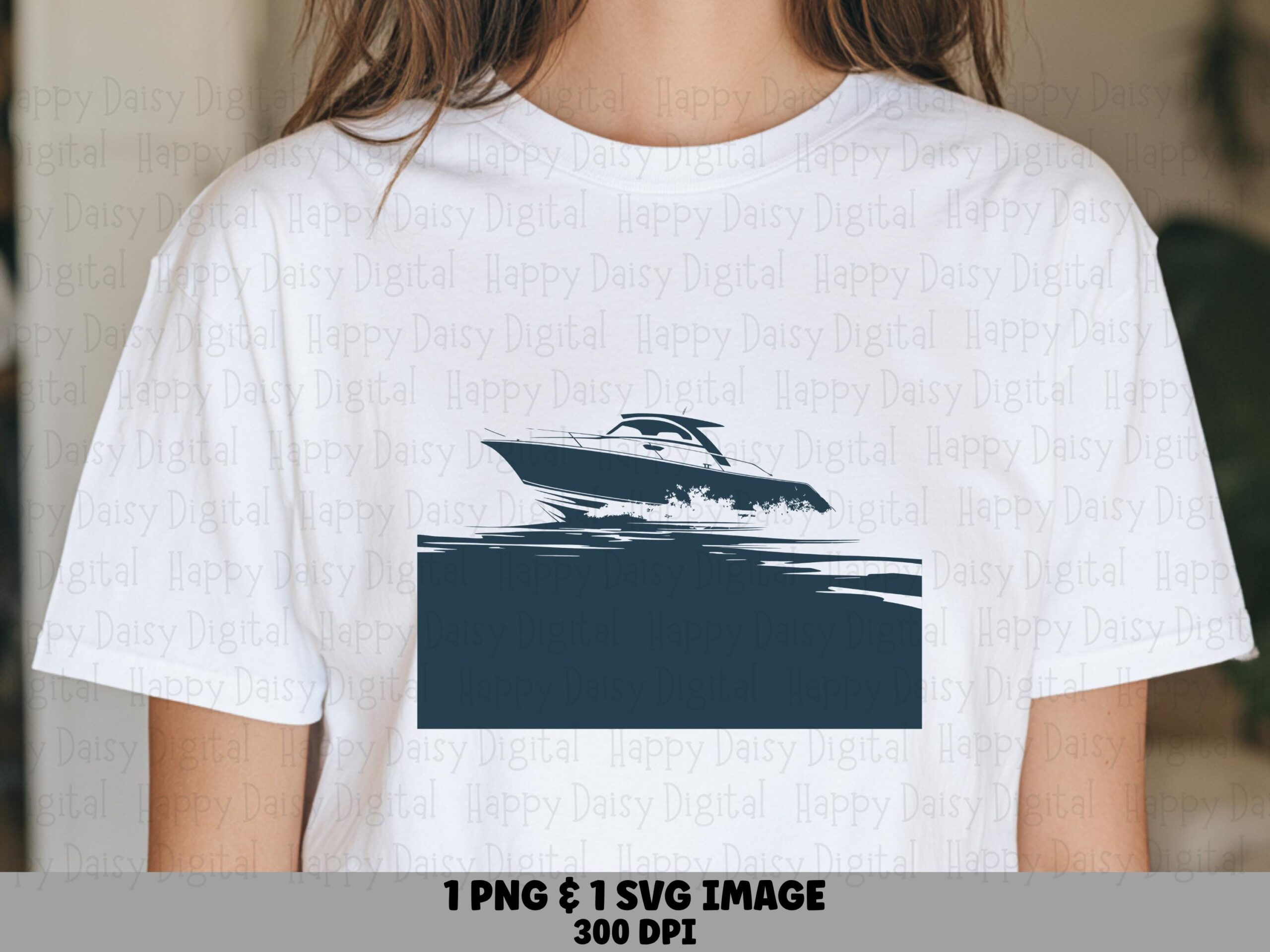 Speed Boat PNG, Silhouette SVG Clipart | Nautical Motorboat Design, Commercial Use, 300 DPI