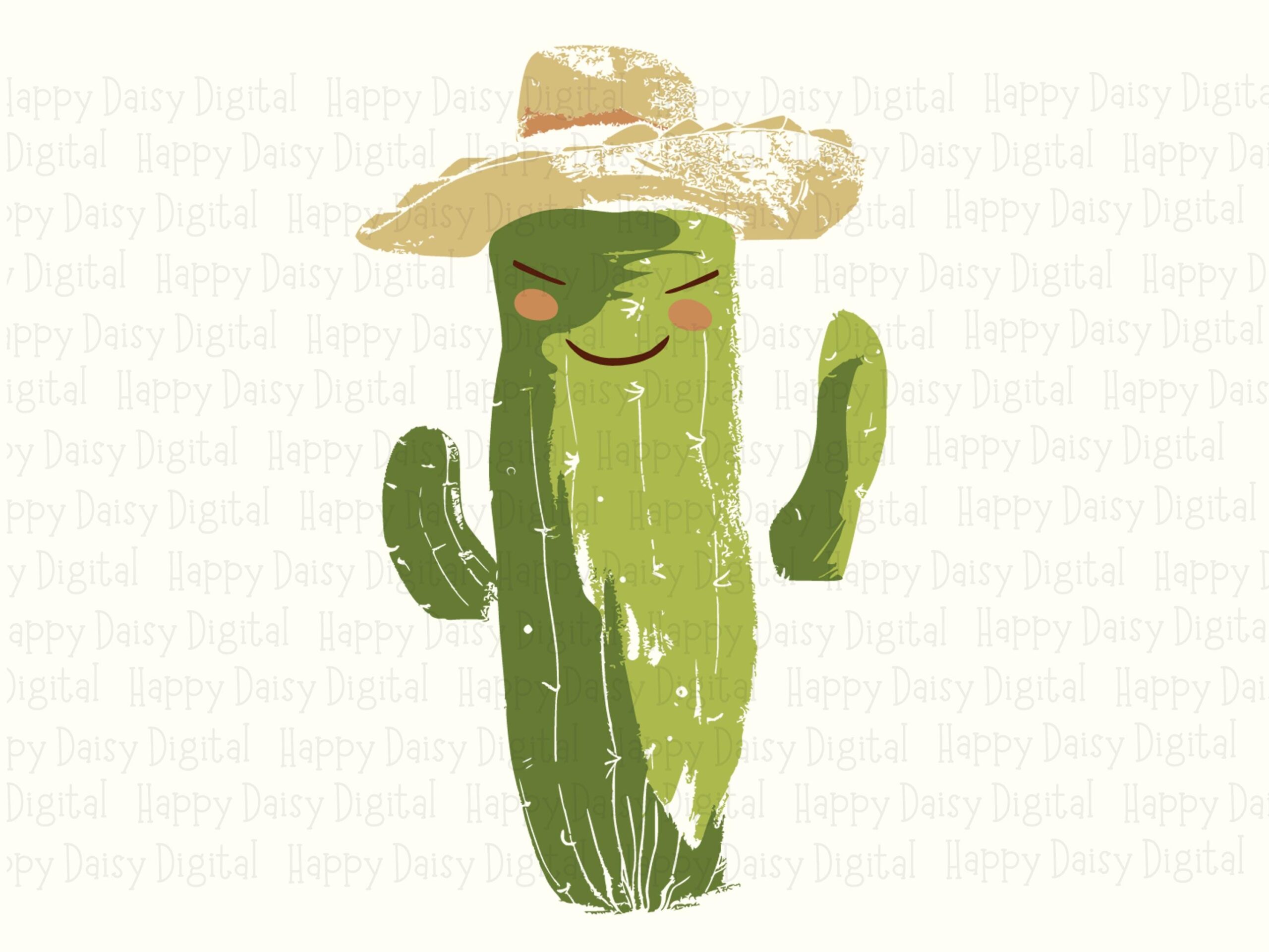 Cactus With Sombrero PNG SVG | Sublimation Commercial Use POD - Image 2