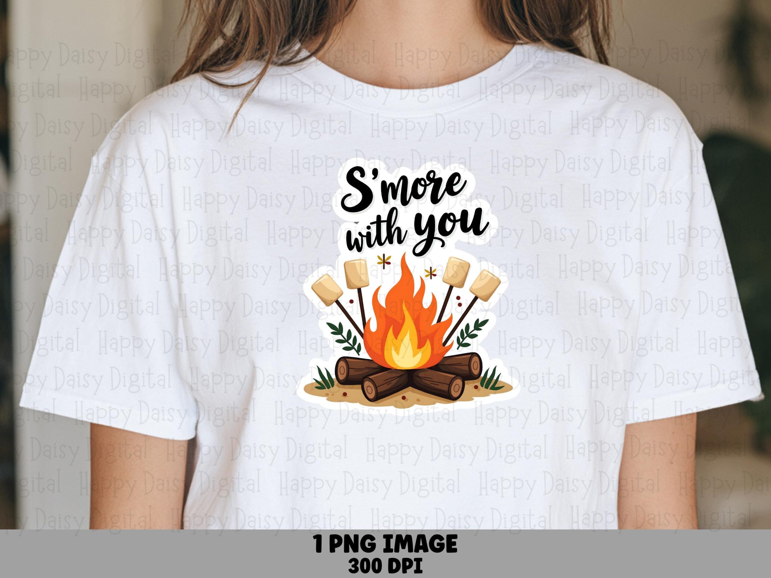 Smore Sticker PNG, Campfire Design For Creators | Sublimation File, Commercial Use, 300 DPI, Transparent