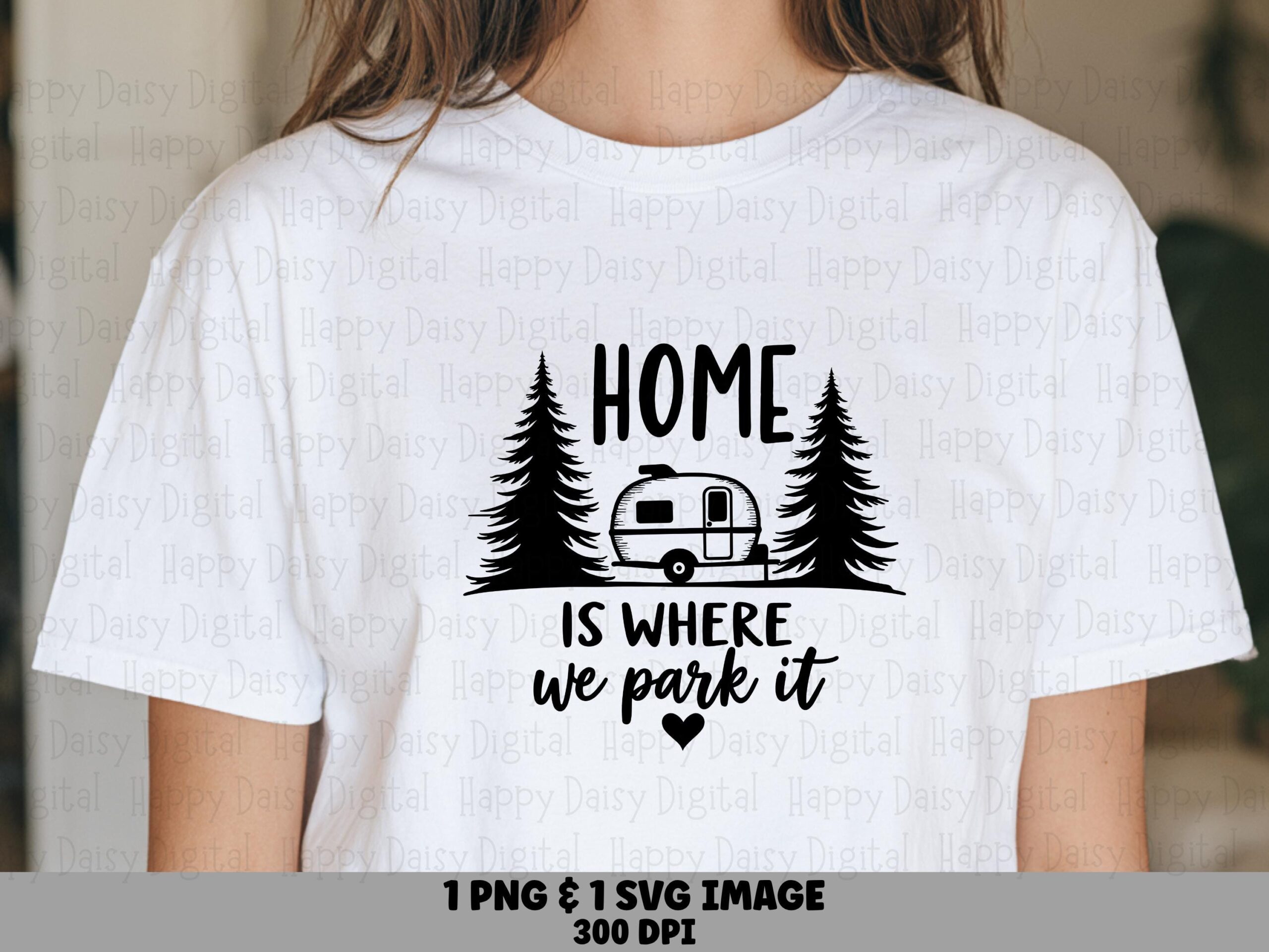 Home Park It, Hand-Lettered Camper PNG SVG Bundle | Sublimation Digital File, 300 DPI - Commercial License