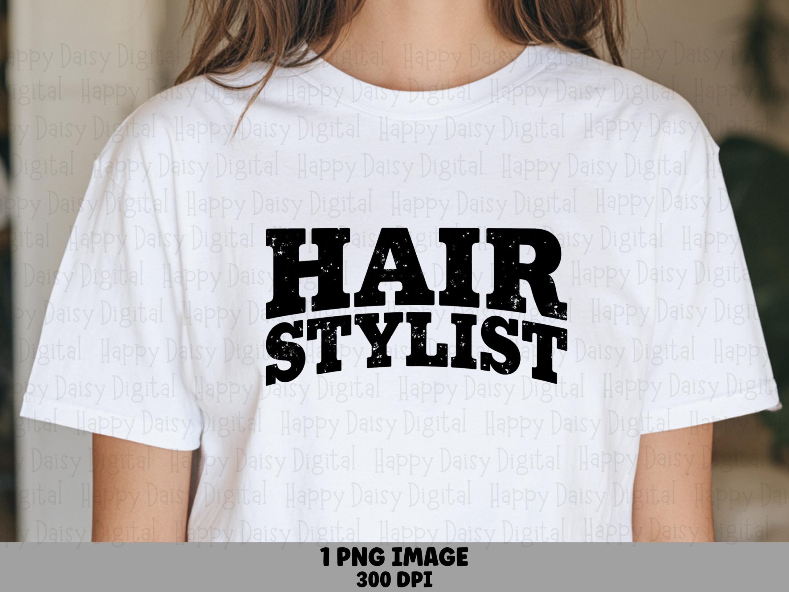 Hair Stylist Text PNG | Sublimation Commercial Use POD