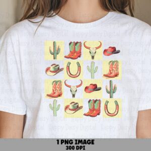 Western Icon Pattern PNG | Sublimation Commercial Use POD