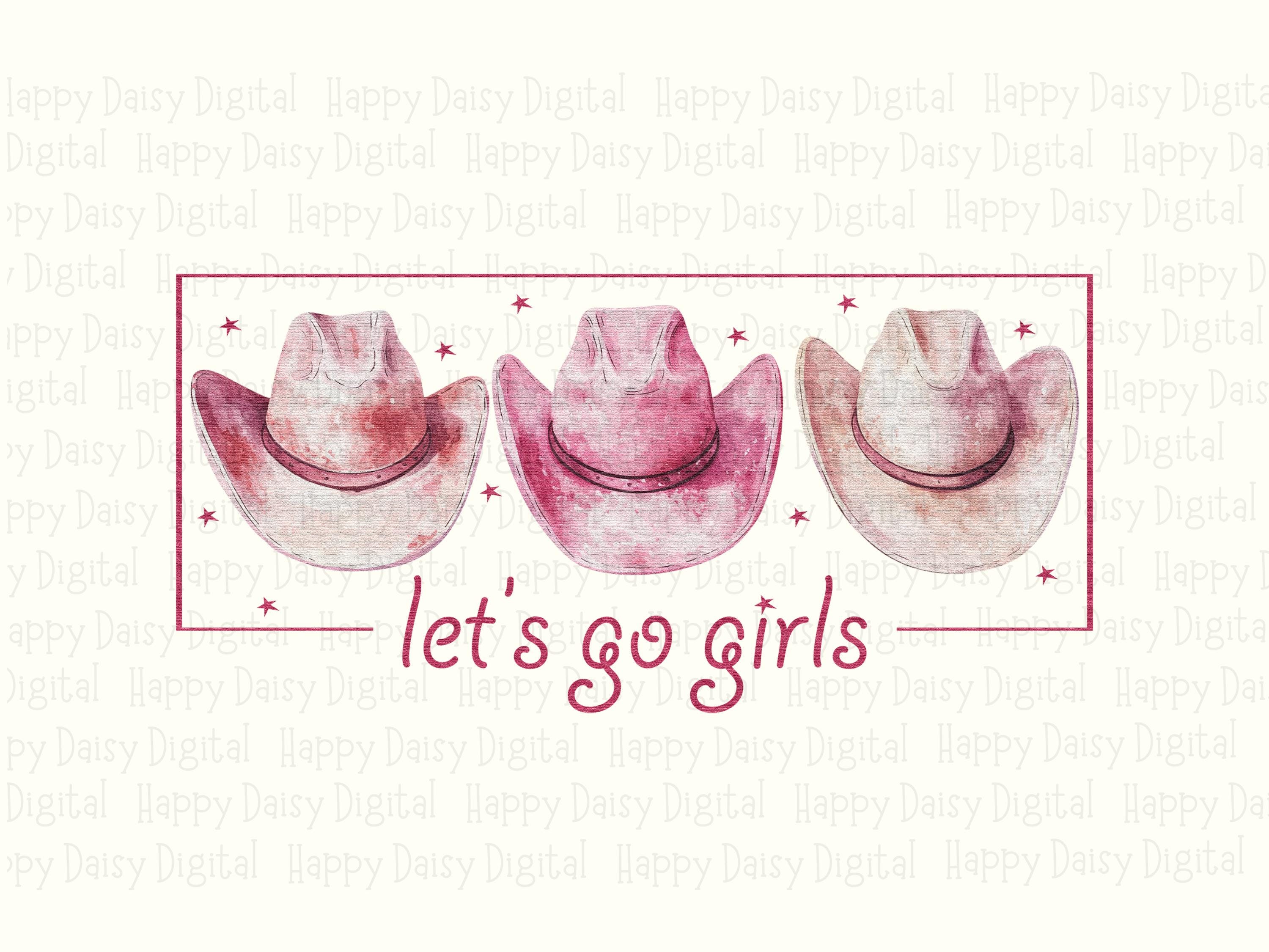Let's Go Girls Hats PNG | Sublimation Commercial Use POD - Image 2