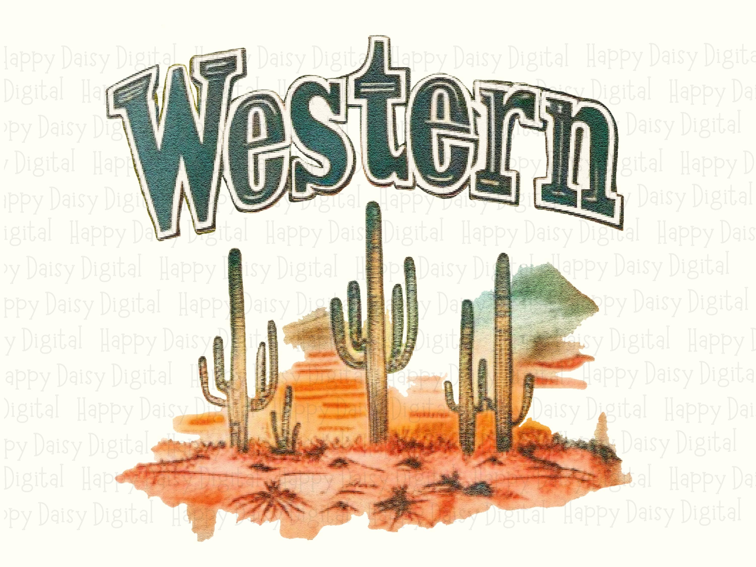 Western Desert Scene PNG | Sublimation Commercial Use POD - Image 2