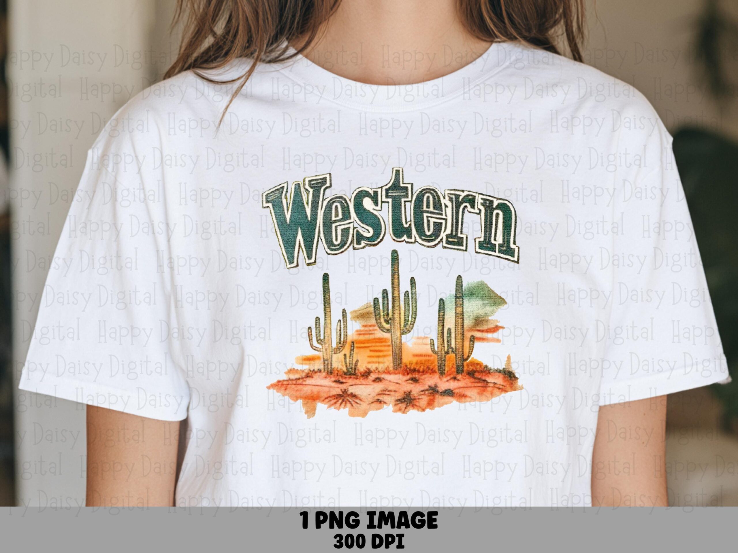 Western Desert Scene PNG | Sublimation Commercial Use POD