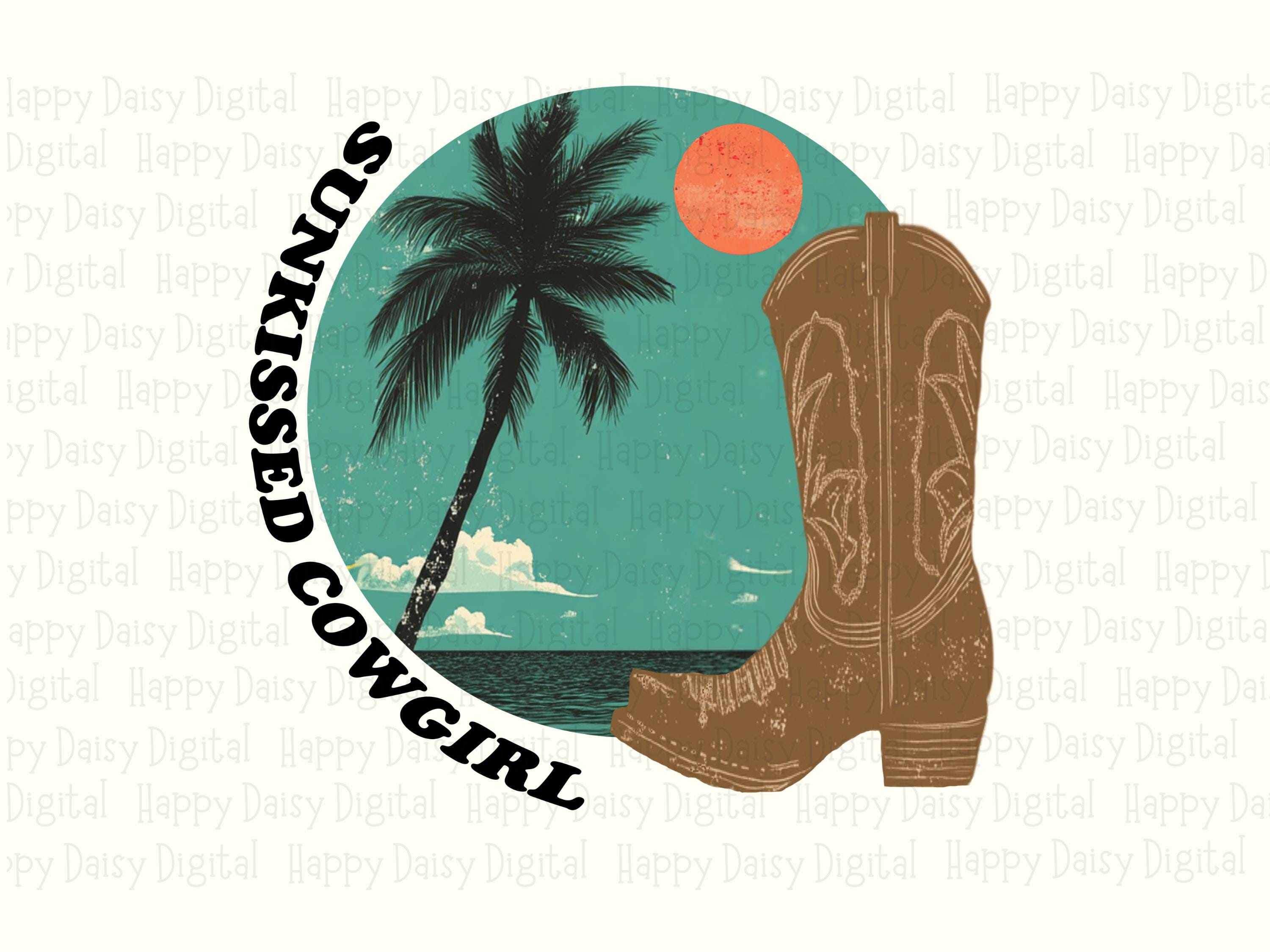 Sunkissed Cowgirl PNG | Sublimation Commercial Use POD - Image 2