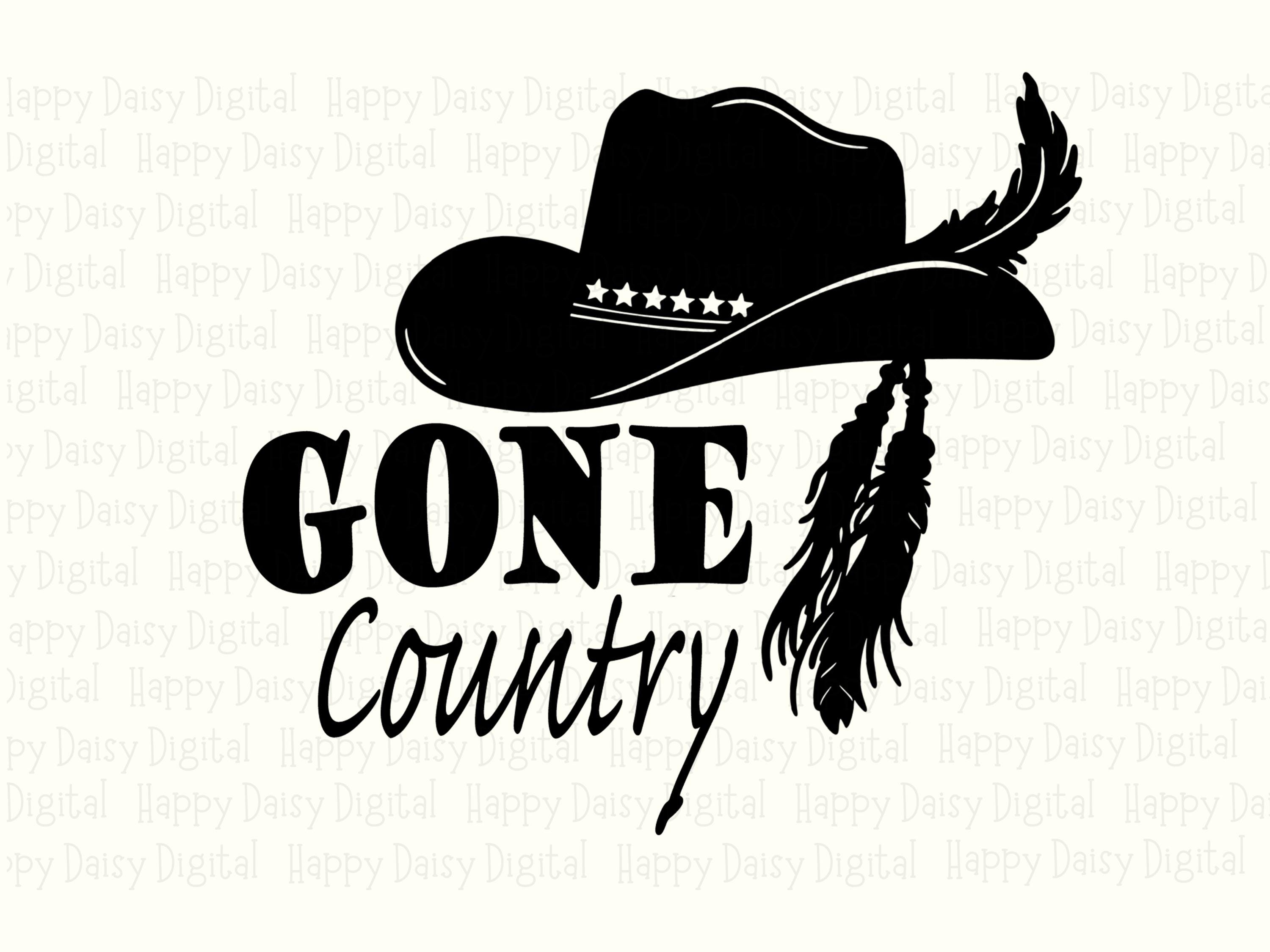 Gone Country Hat PNG | Sublimation Commercial Use POD - Image 2