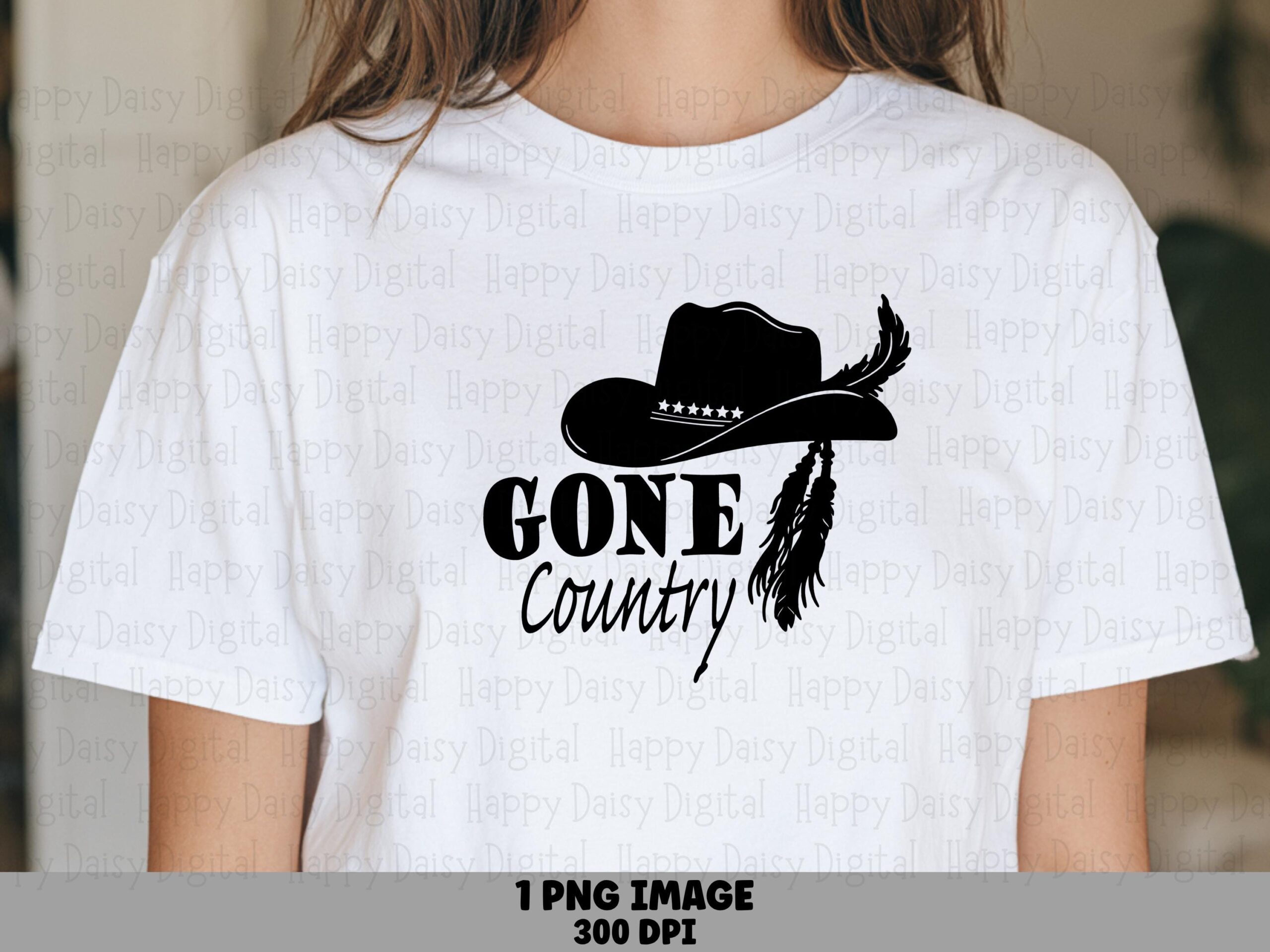Gone Country Hat PNG | Sublimation Commercial Use POD