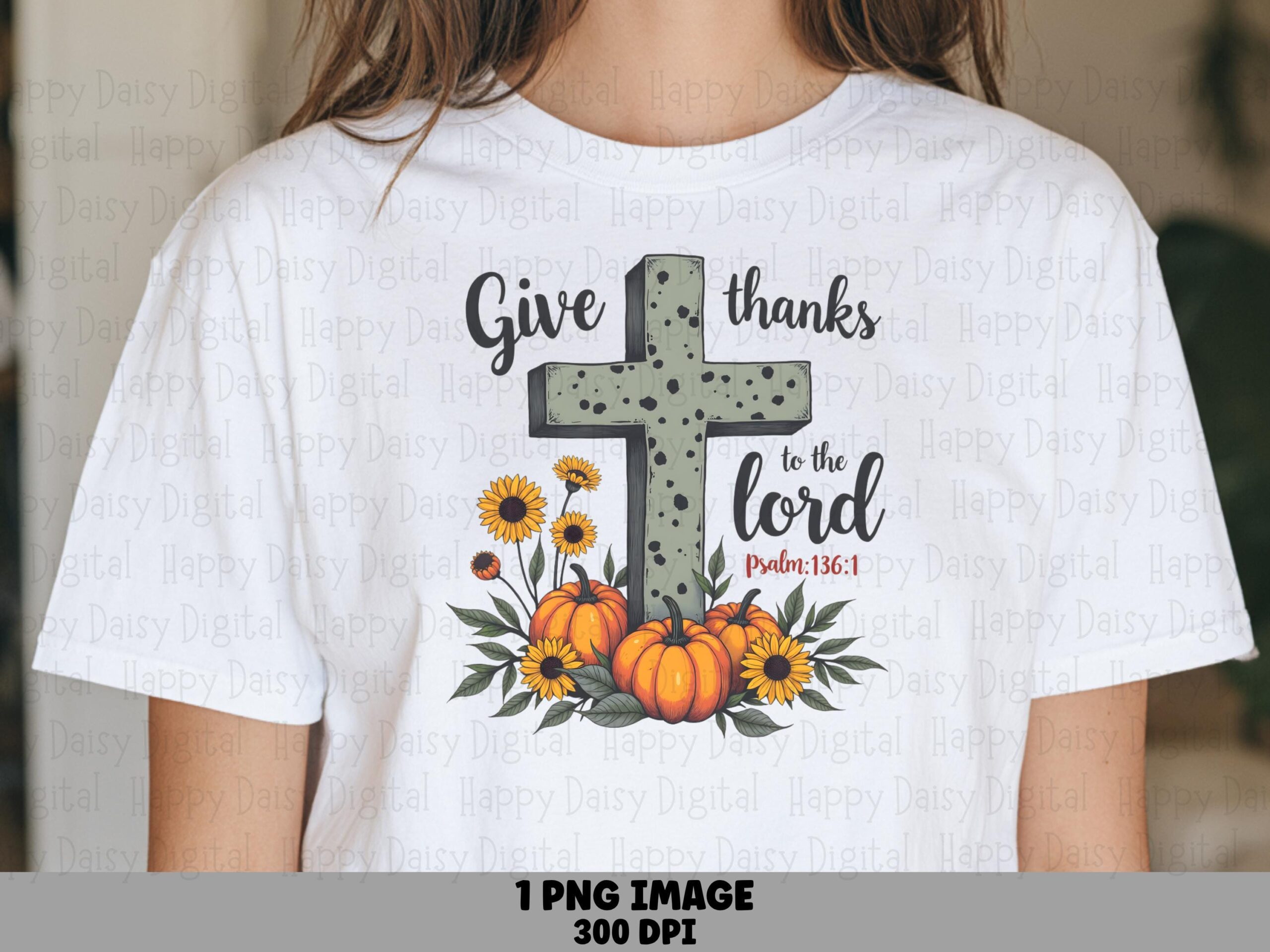 Fall Harvest Give Thanks PNG | Sublimation Commercial Use POD