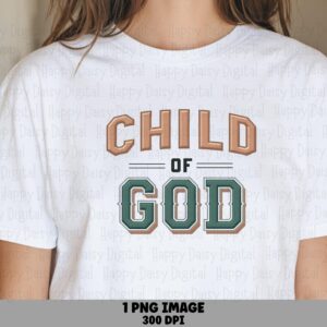 Varsity Child Of God PNG | Sublimation Commercial Use POD