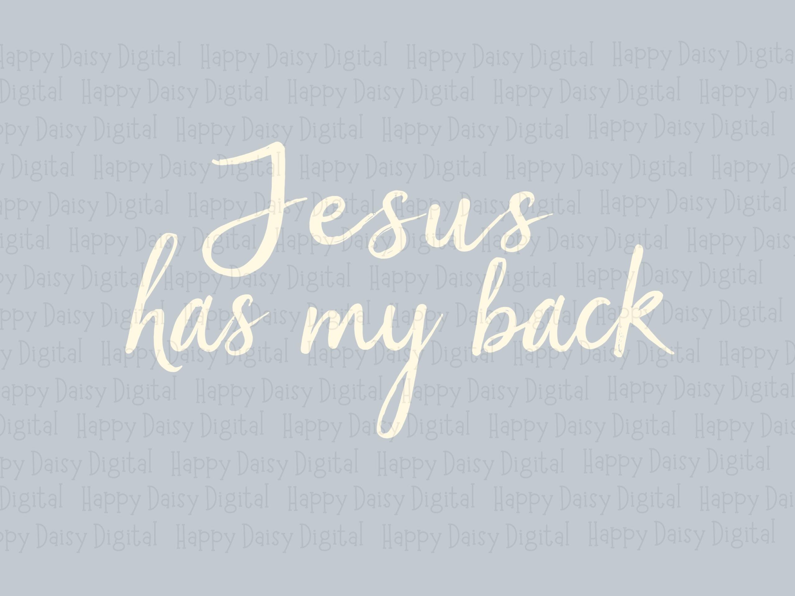 Jesus Has My Back PNG SVG | Sublimation Commercial Use POD - Image 2