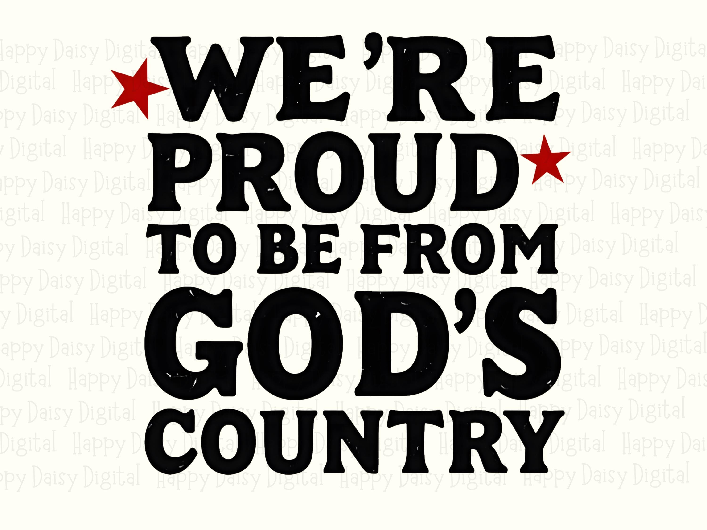 God's Country Pride PNG | Sublimation Commercial Use POD - Image 2