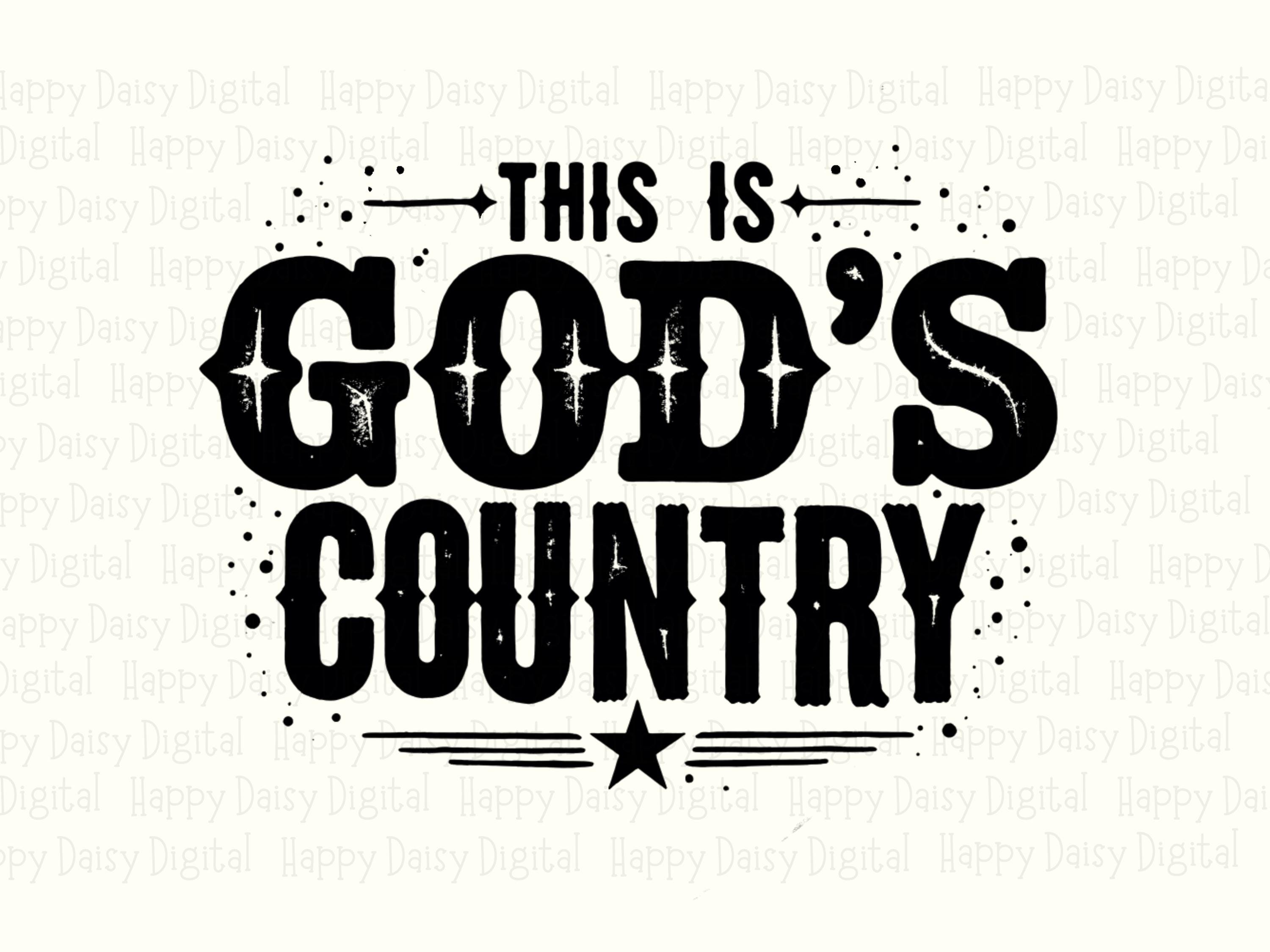 This Is God's Country 2 PNG | Sublimation Commercial Use POD - Image 2