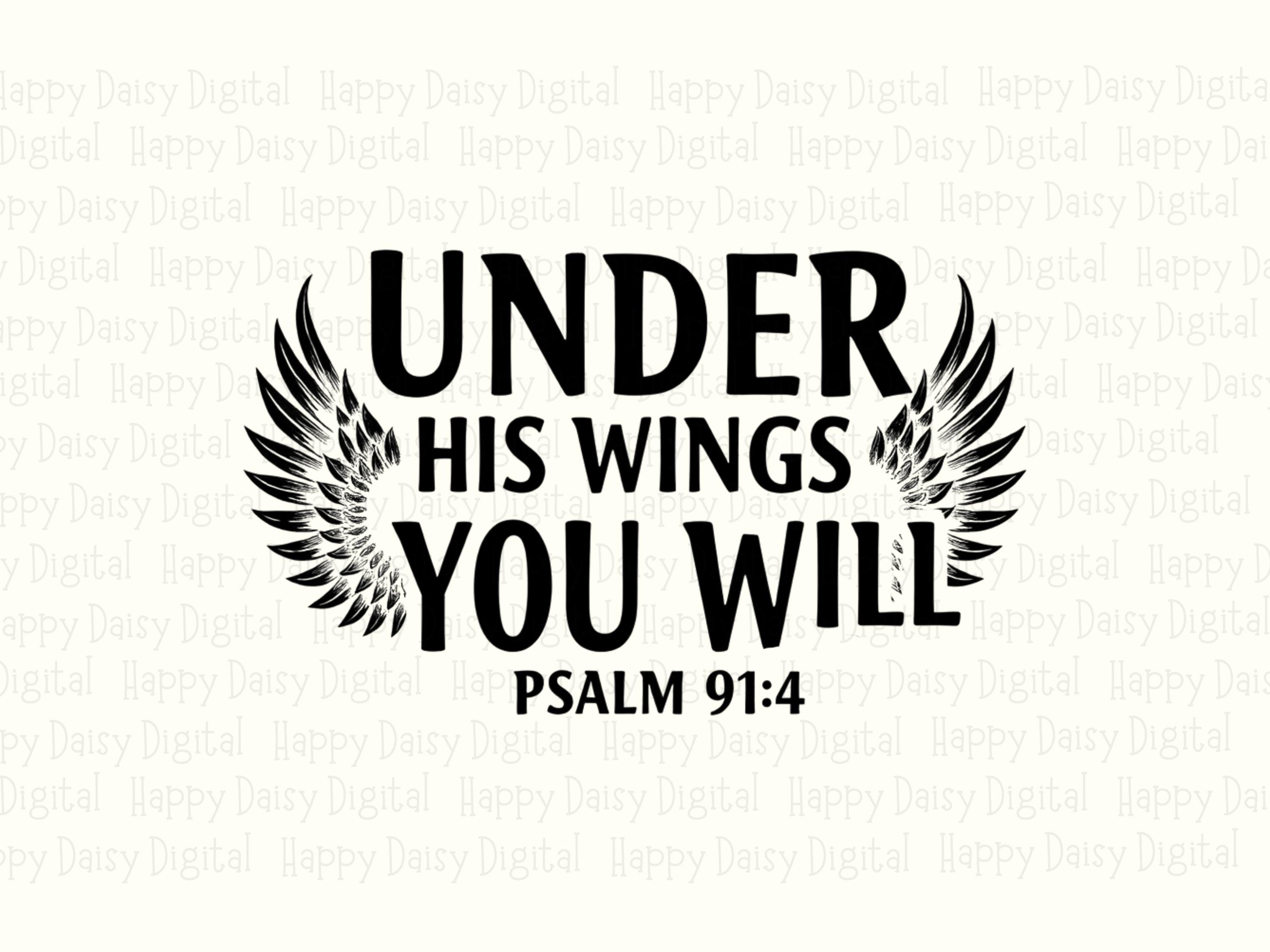 Under His Wings PNG | Sublimation Commercial Use POD - Image 2