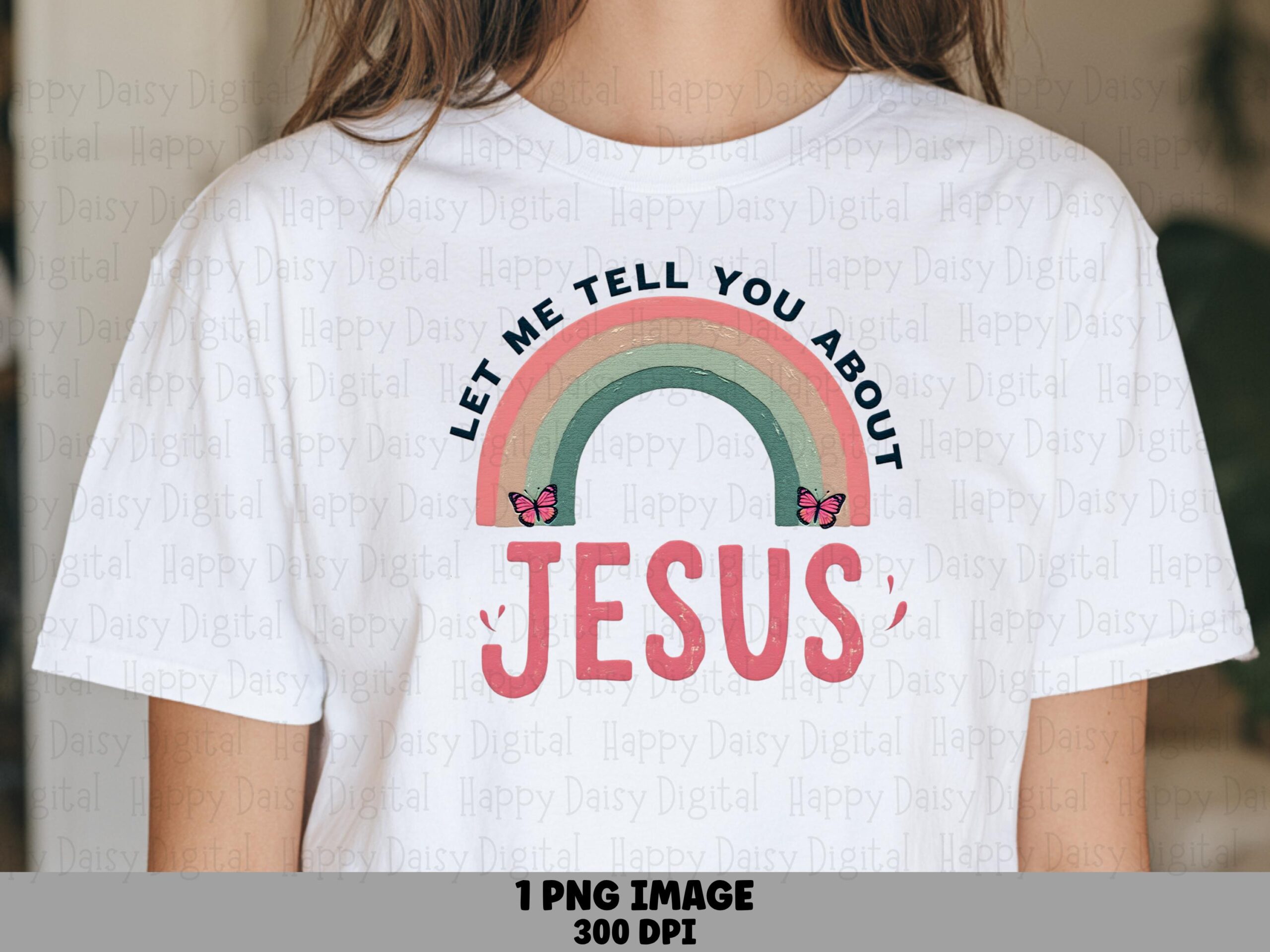 Rainbow Jesus Reveal PNG | Sublimation Commercial Use POD