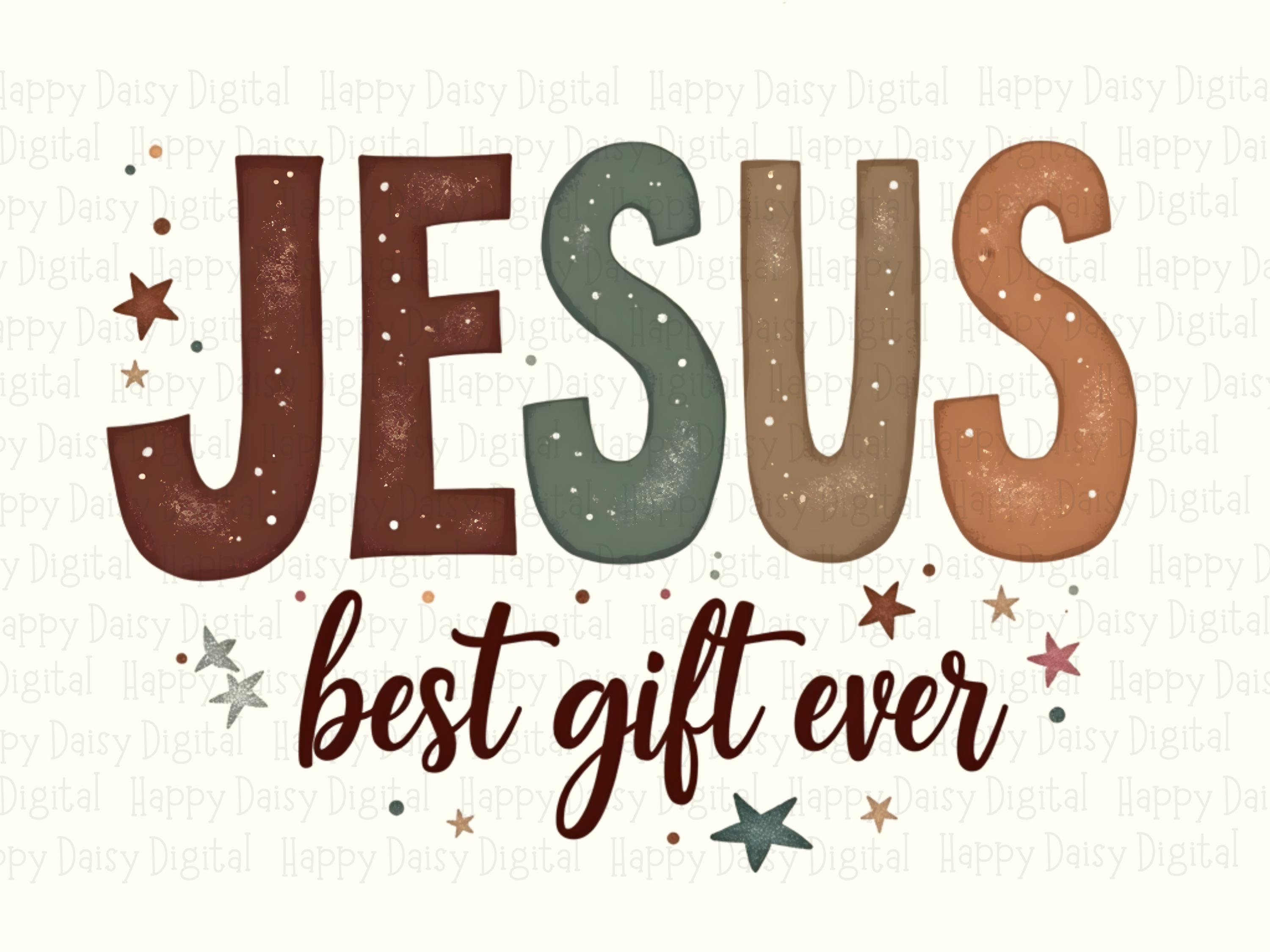 Jesus Best Gift Ever PNG | Sublimation Commercial Use POD - Image 2