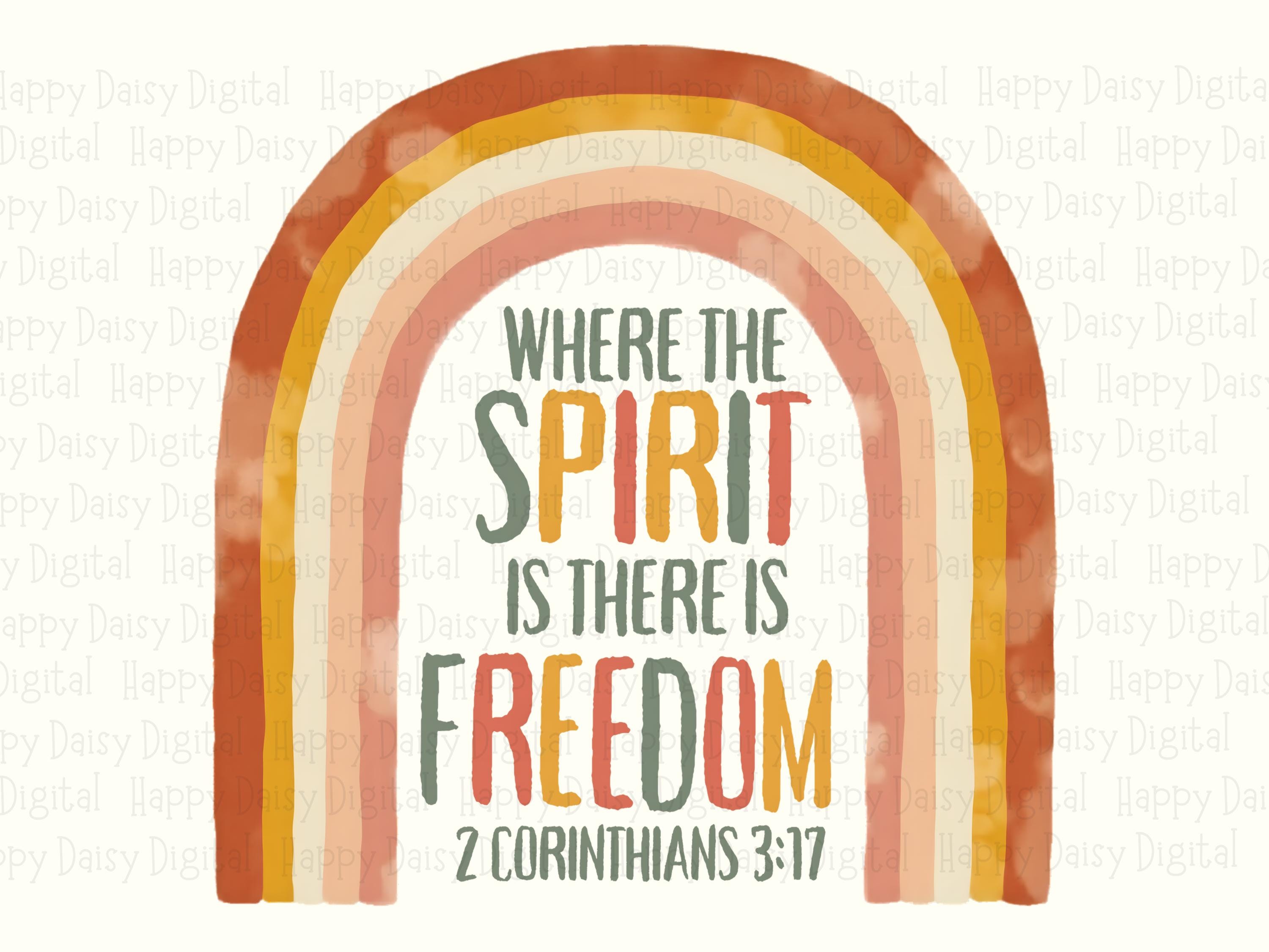 Spirit Freedom Rainbow PNG | Sublimation Commercial Use POD - Image 2