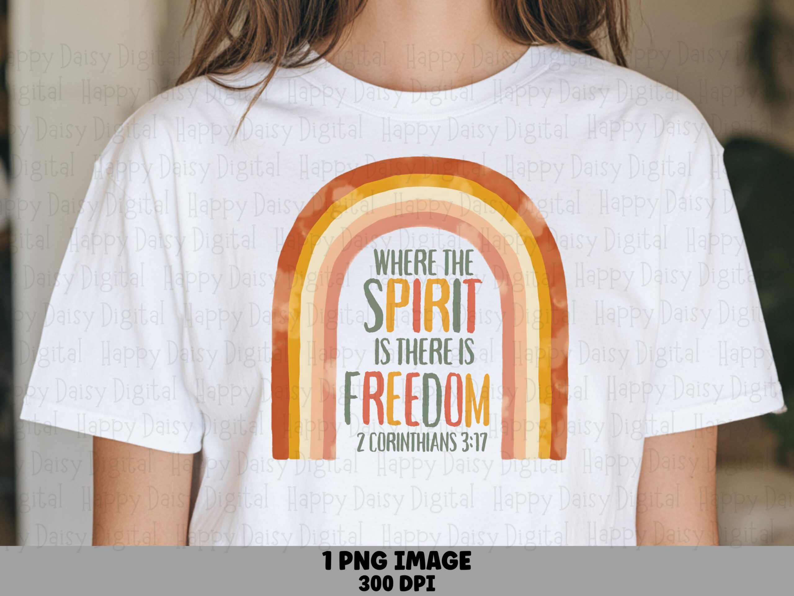 Spirit Freedom Rainbow PNG | Sublimation Commercial Use POD