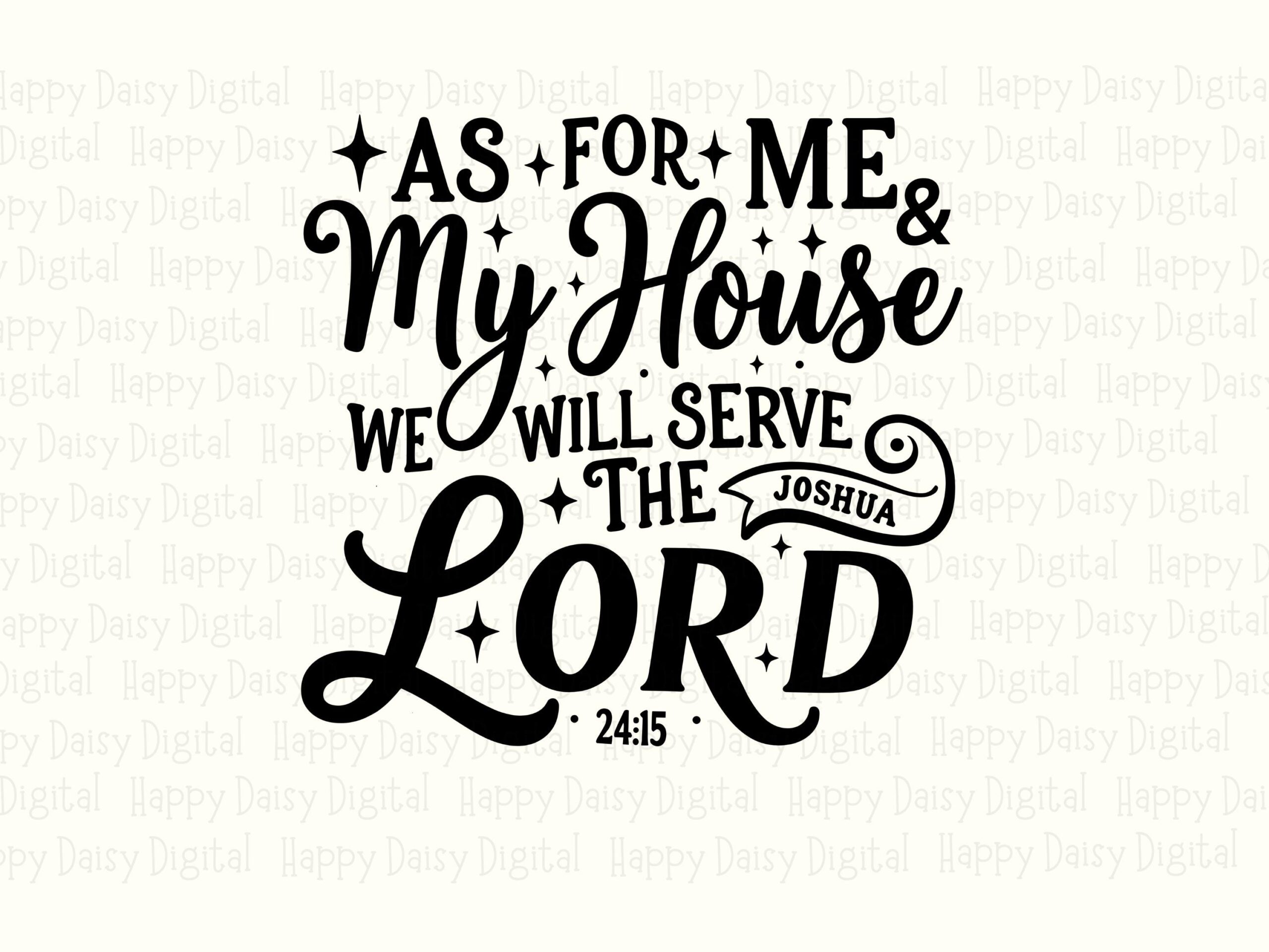 Serve The Lord House PNG SVG | Sublimation Commercial Use POD - Image 2