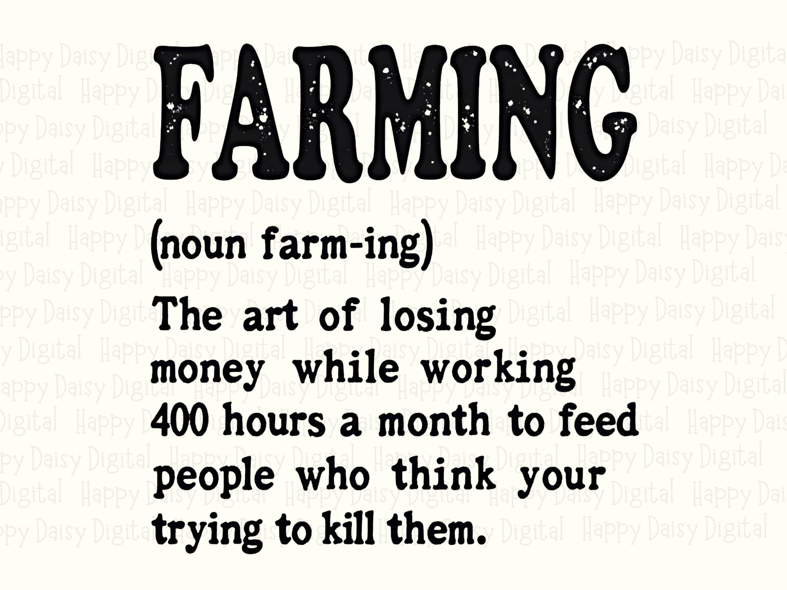 Farming Definition, Funny Dictionary-Style PNG | Sublimation Commercial Use, 300 DPI Transparent - Image 2