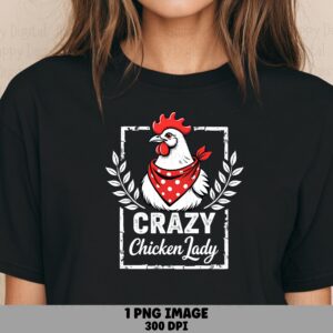 Rooster Png Design, Vintage Polka-Dot Bandana Badge, Sublimation File | 300 DPI Transparent | Commercial Use