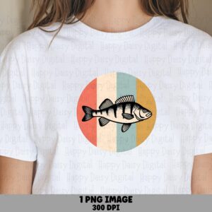 Retro Striped Circle, Vintage Sunset Perch PNG, Sublimation Clipart | Commercial Use License | 300 DPI, Transparent