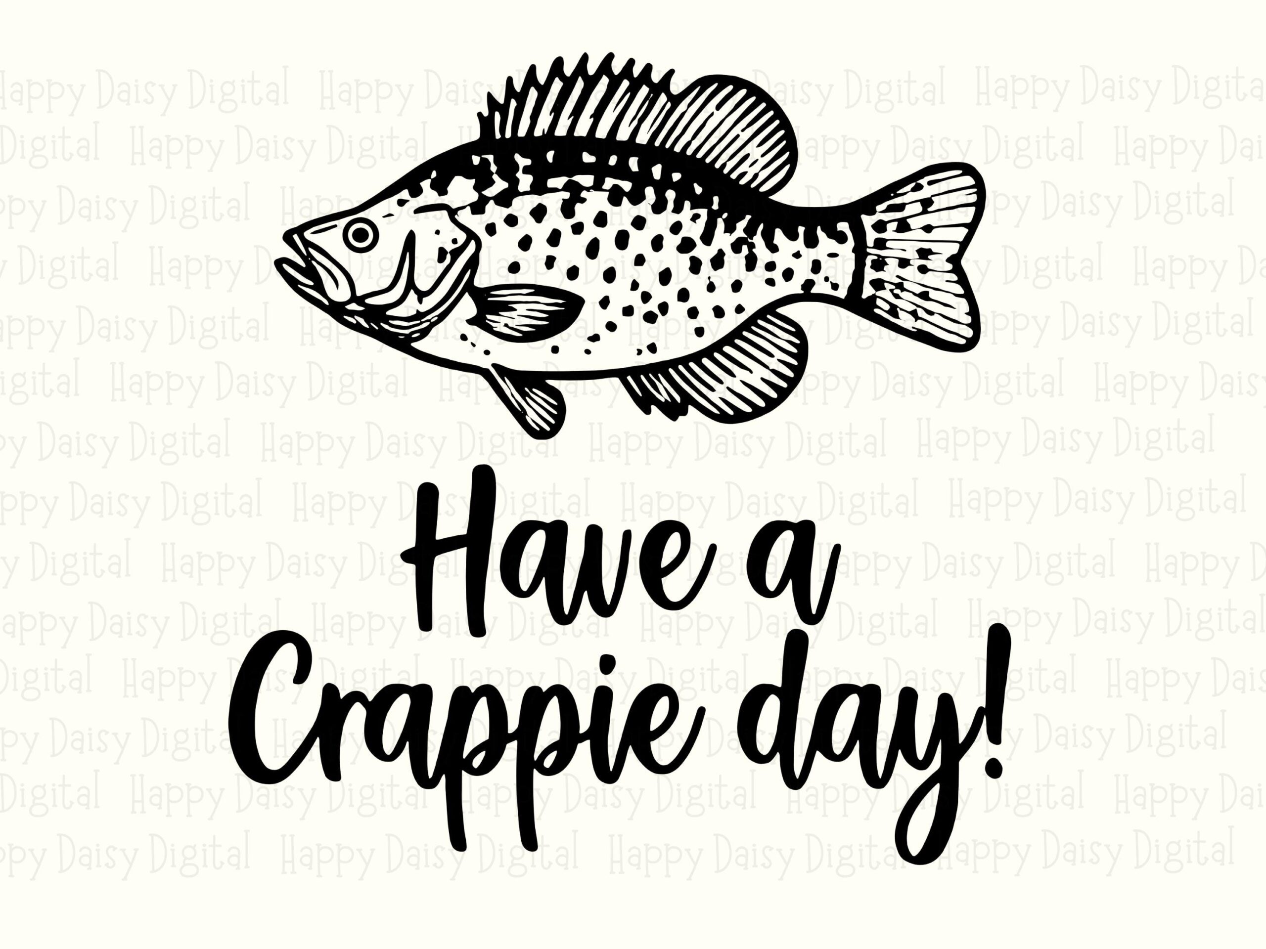 Crappie PNG Design, Hand-Drawn Script Art - SVG File, Transparent 300 dpi| Print-Ready For POD Sellers - Image 2