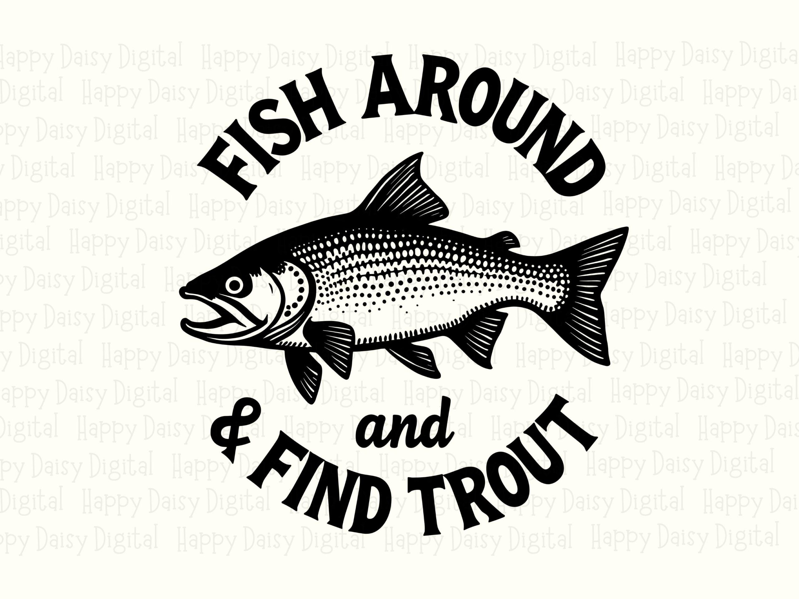 Fish Around Trout, Speckled Badge Design PNG SVG Bundle | Commercial Use, Sublimation Files - Image 2